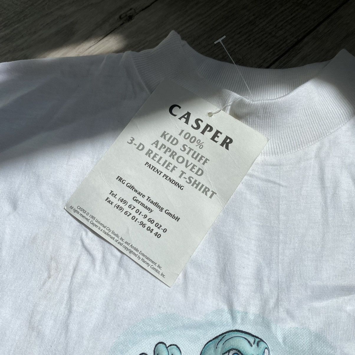 Universal Studios RARE CASPER MOVIE 1995 CONVEX LOGO TEE Size US M / EU 48-50 / 2 - 4 Thumbnail