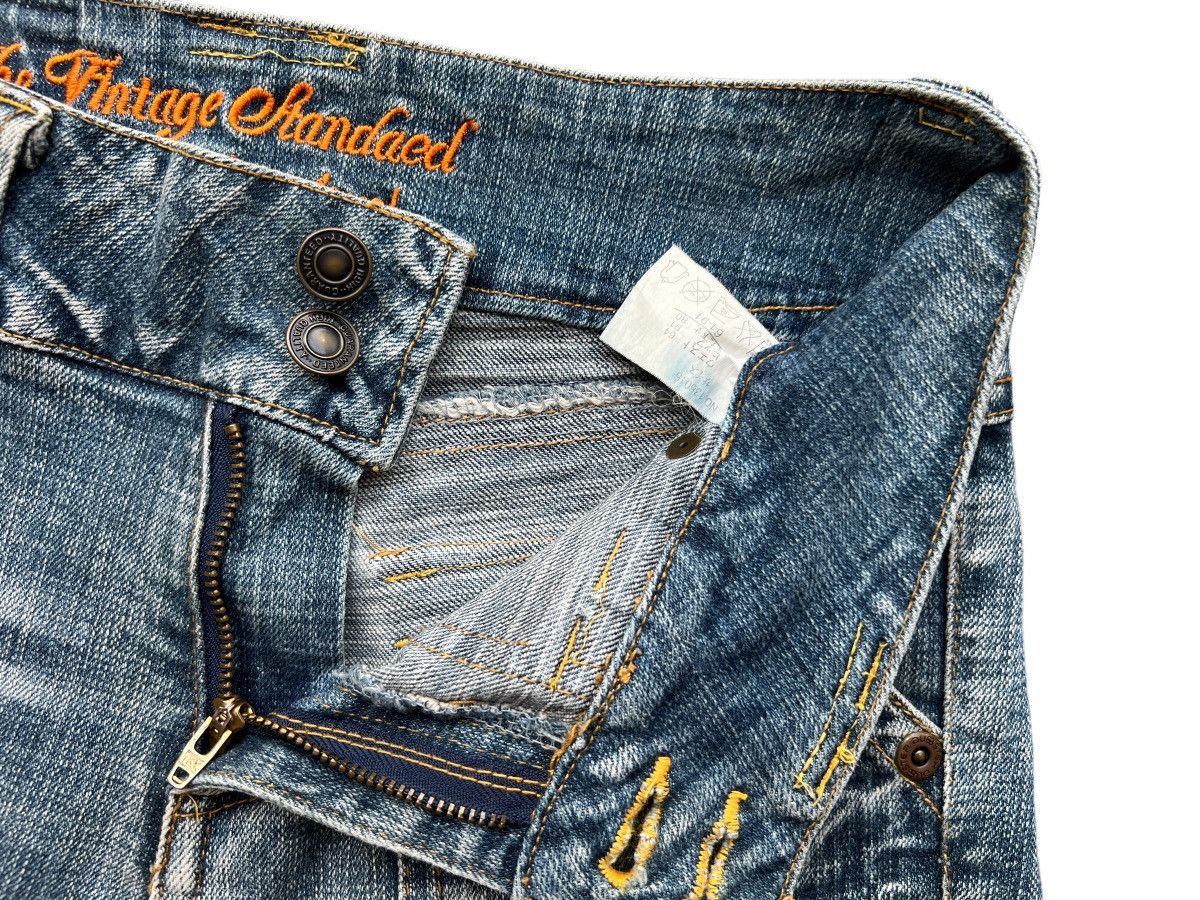 Beauty Beast × Japanese Brand Flare Japan Multipocket Bondage Stretch Jeans 29x31.5 Size 29" - 10 Thumbnail