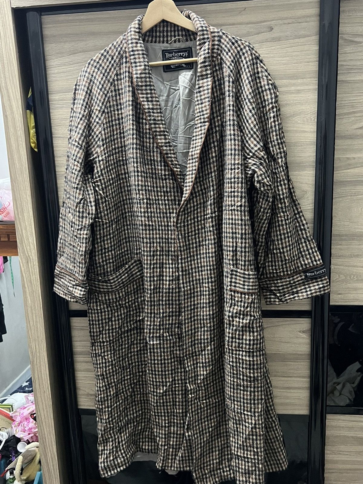 Burberry 🔥Burberry Classic long Jacket wool cotton 🔥 Size US XL / EU 56 / 4 - 1 Thumbnail