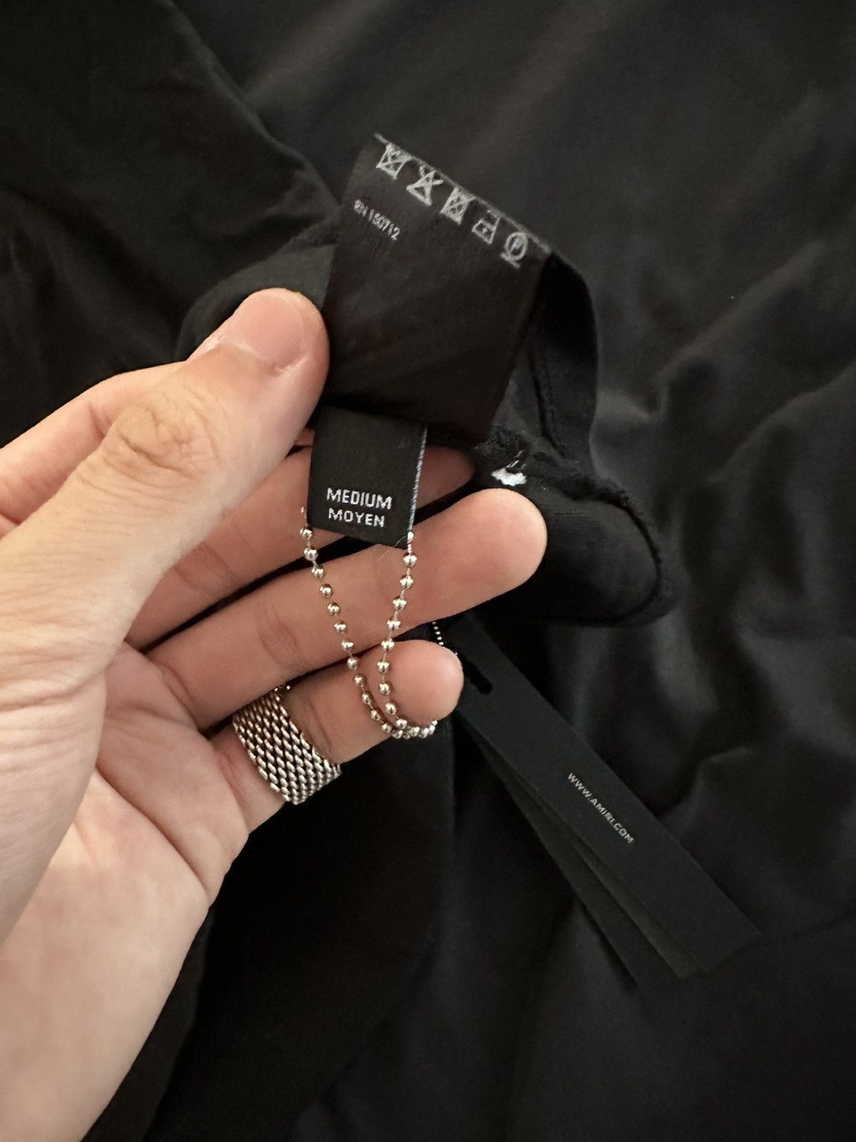 Amiri Amiri Black 22 Tee Flocked tee Size US M / EU 48-50 / 2 - 6 Thumbnail