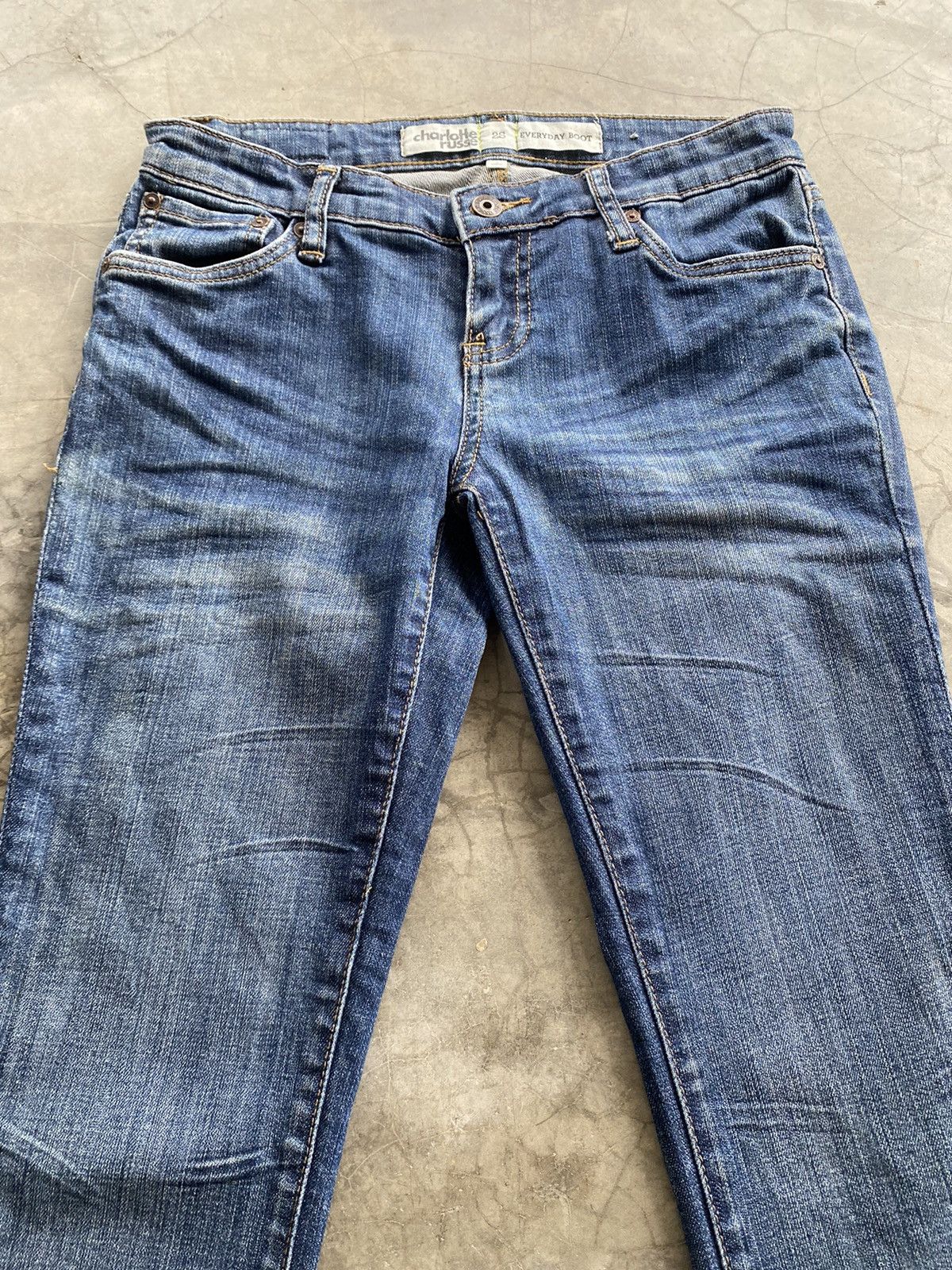 Charlotte Stone × Japanese Brand Flare Jeans Charlotte Russe Everyday Boot Size 28" / US 6 / IT 42 - 8 Thumbnail