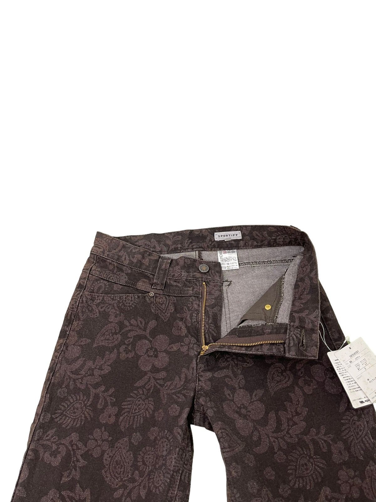 Japanese Brand Flare Jeans Sportiff Full Florals Stretch Boot Cut 5🟦7 Size US 28 / EU 44 - 11 Thumbnail