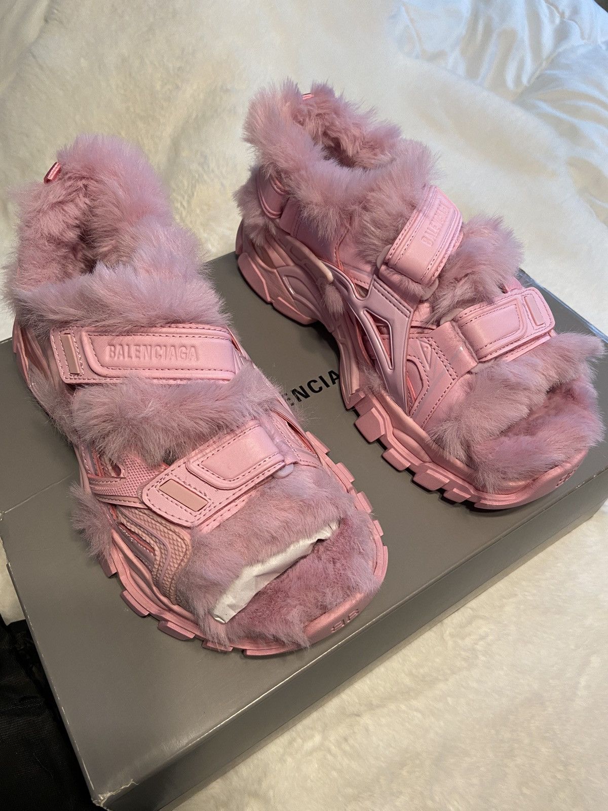 Balenciaga Balenciaga Track 2 Fur Sandals Size US 8 / IT 38 - 7 Thumbnail