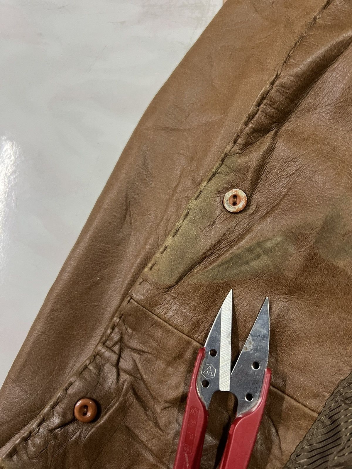 Alexander Julian Alexender Julian Sashiko Stitching Genuine leather jacket Size US M / EU 48-50 / 2 - 7 Thumbnail