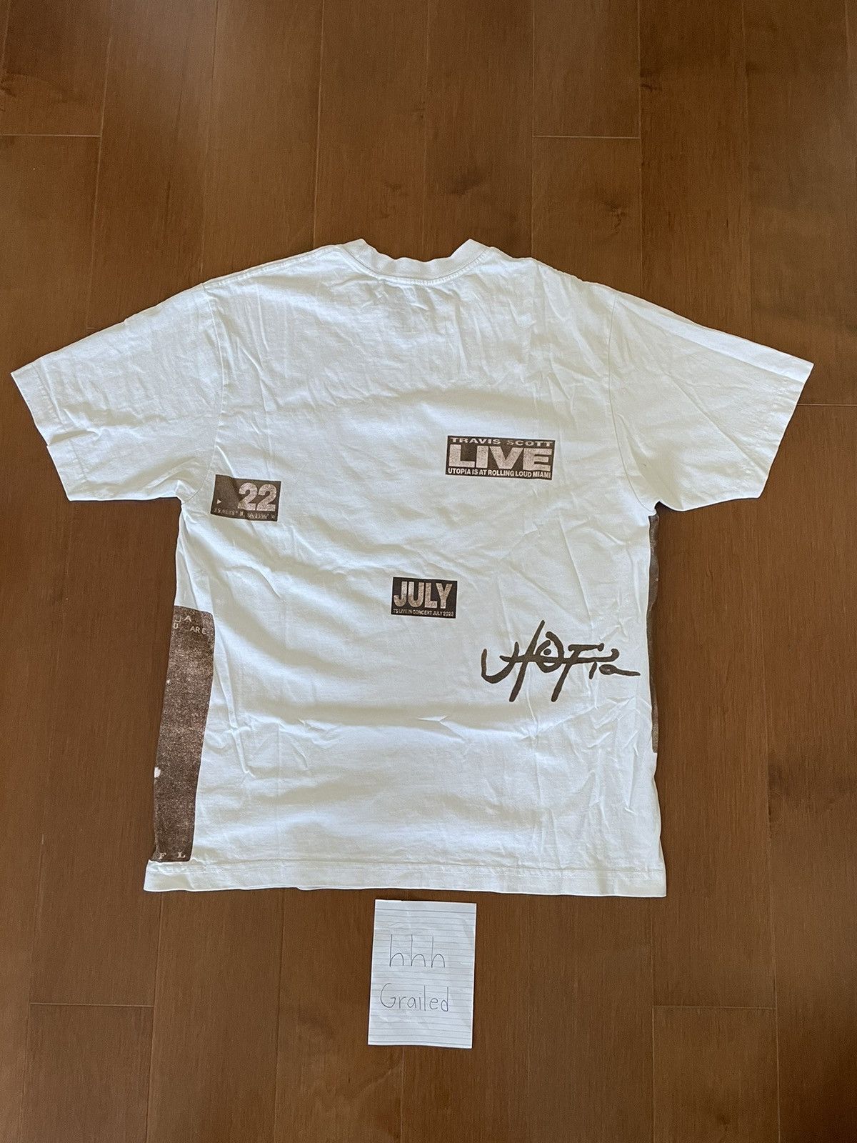 Travis Scott EXCLUSIVE UTOPIA ROLLING LOUD TEE TRAVIS SCOTT | Grailed