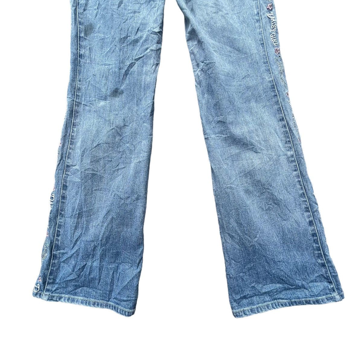 Hysteric Glamour 🇯🇵 DAISY LOVERS EMBROIDERED SIDE TAPE FLARE DENIM PANTS Size 28" / US 6 / IT 42 - 6 Thumbnail