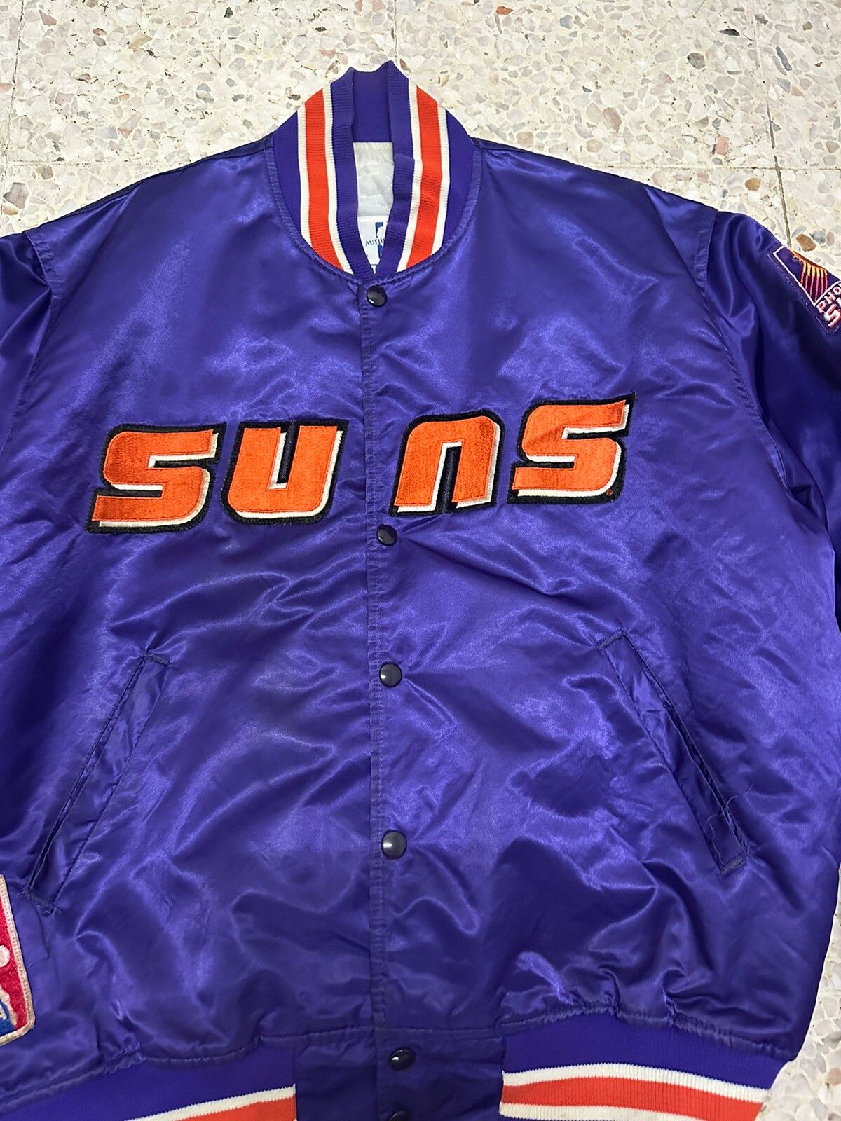 Vintage Vintage 90’s Sun Phoenix NBA Bomber Jacket Style made in USA Size US L / EU 52-54 / 3 - 6 Thumbnail