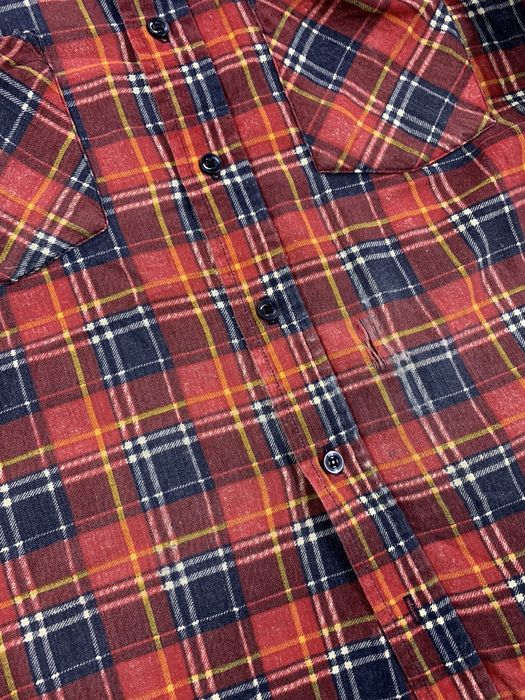 Vintage Vintage Red a blue Check 1990s Flannel Shirt