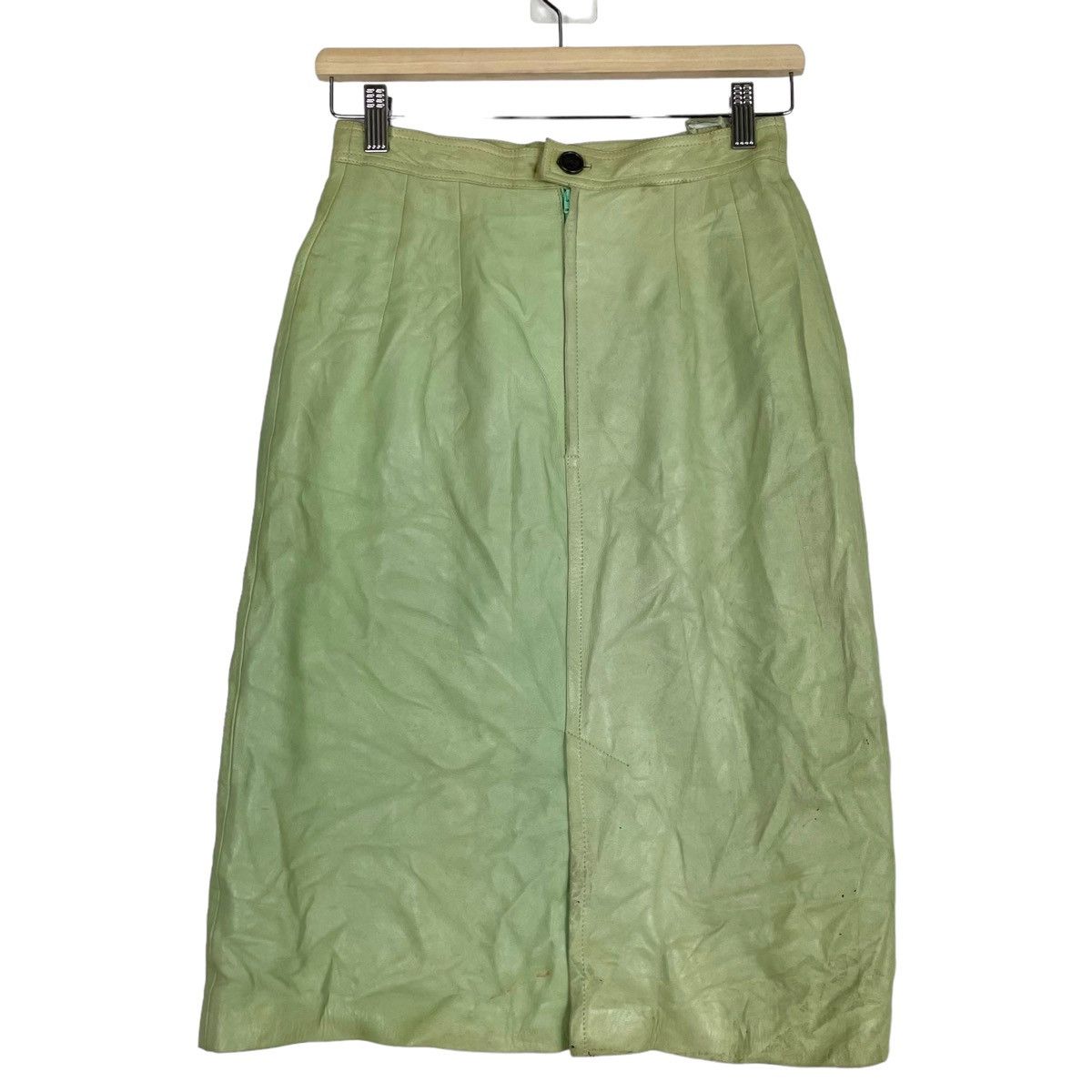 Loewe × Vintage 💥LOEWE MADRID NAPA LEATHER MINI SKIRT Size 27" / US 4 / IT 40 - 1 Thumbnail