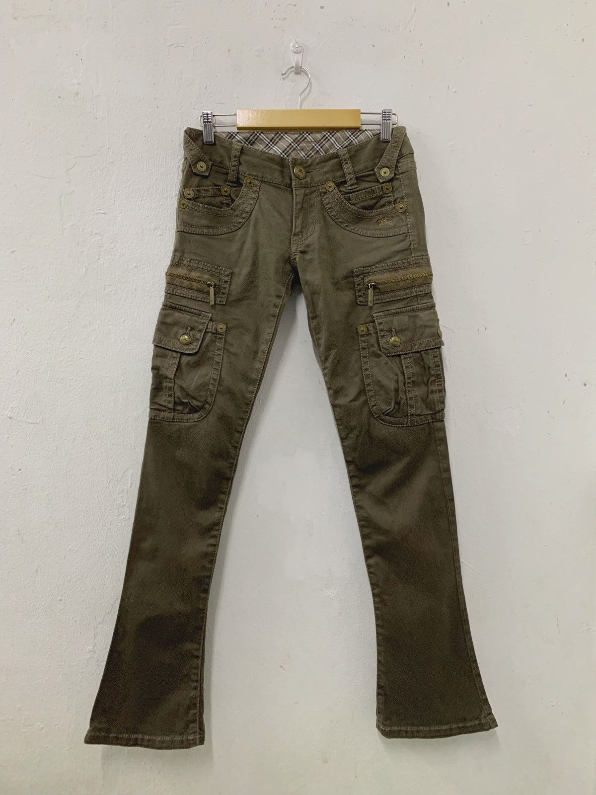 Burberry Burberry Multi Pocket Cargo Pants Skinny Flare Blue Label Size 27" / US 4 / IT 40 - 1 Thumbnail