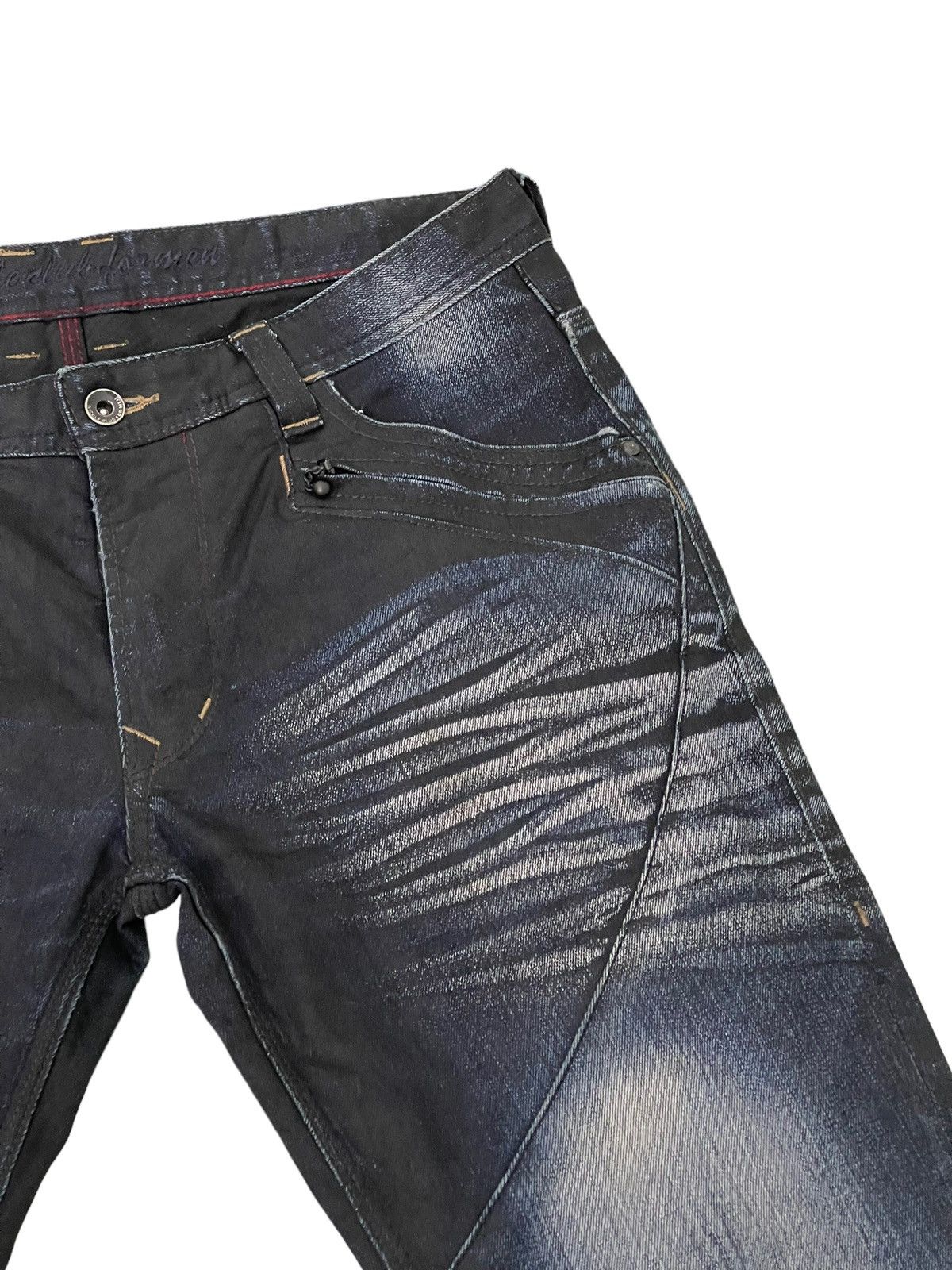 Japanese Brand Slim Jeans Nicole Club Coated Denim Clawmark Stretch 5🟦8 Size US 32 / EU 48 - 9 Thumbnail