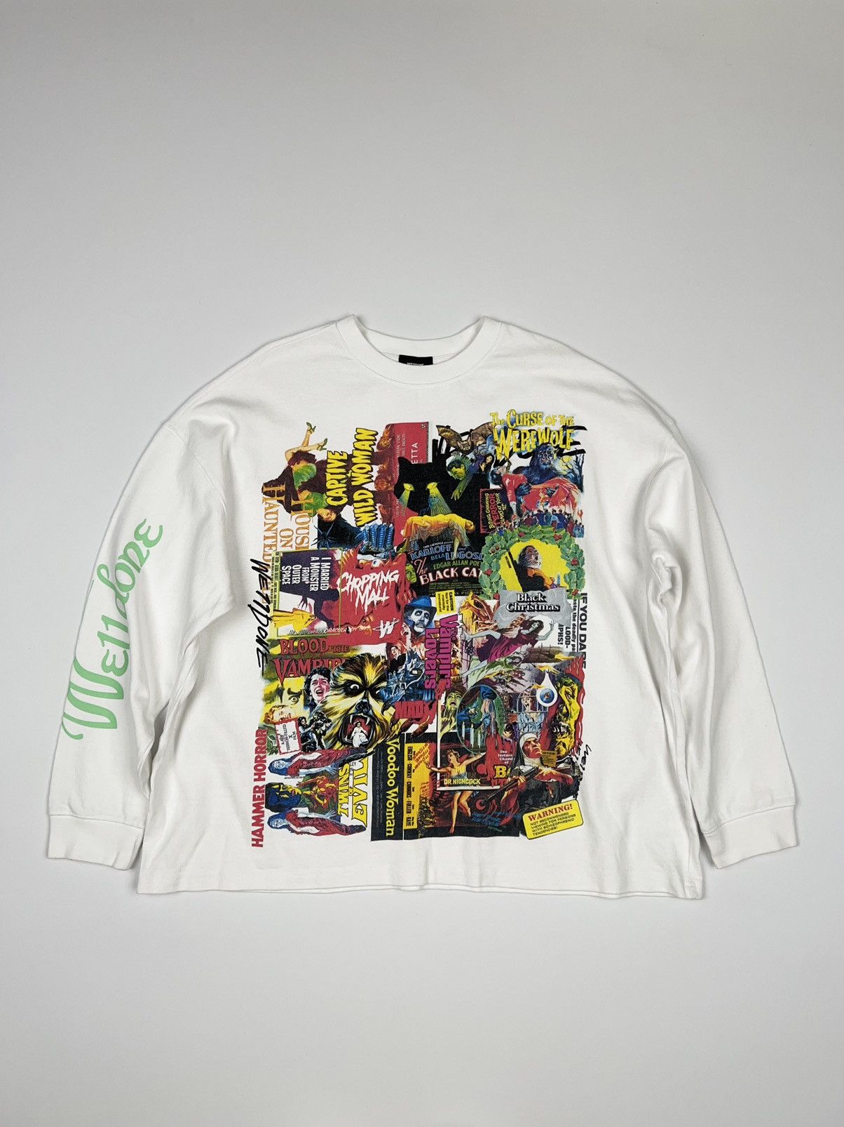 WE11DONE Welldone We11done Comics Art Sweatshirt Horror | Grailed