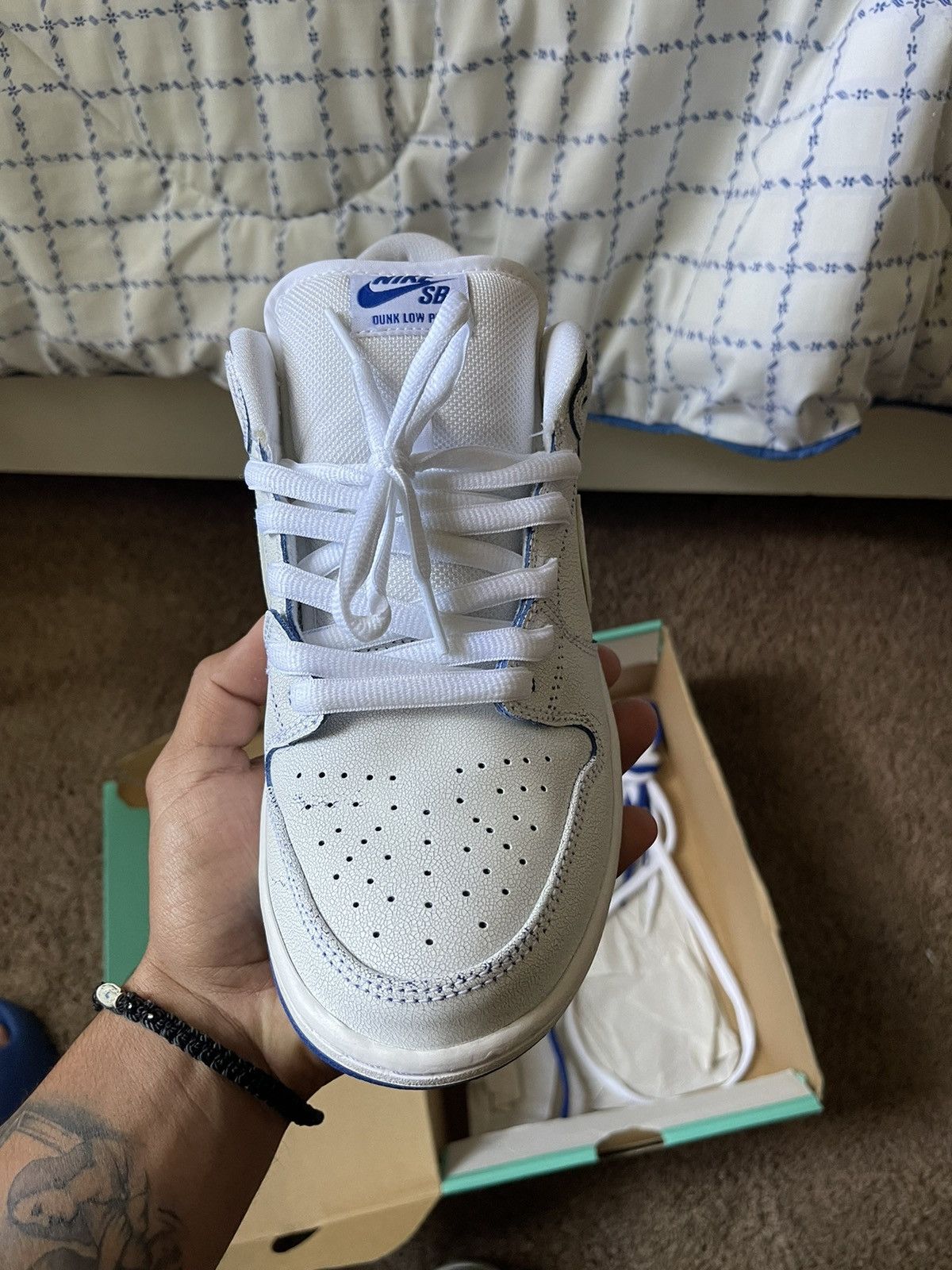 Nike Nike Sb Dunk low ‘cracked leather’ Size US 10 / EU 43 - 5 Thumbnail