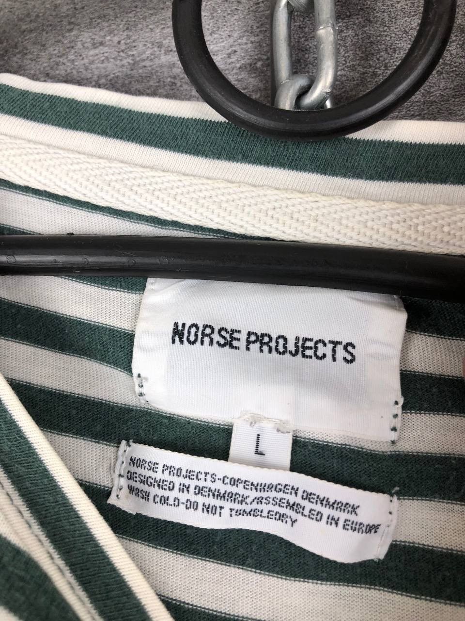 Norse Projects Norse Projects James Logo Stripe Long Sleeve T-Shirt Size US L / EU 52-54 / 3 - 3 Thumbnail