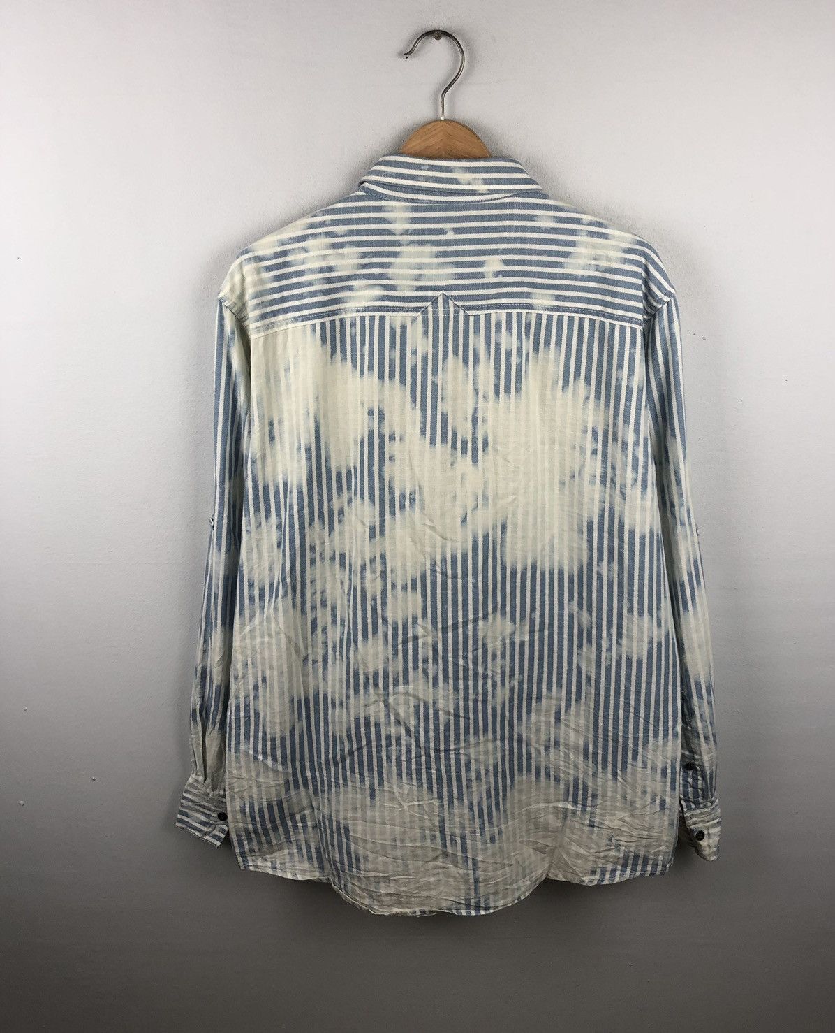 Le Grande Bleu (L.G.B.) I.N.C Concept Acid Wash Tie Dyed Button Up Shirt Size US L / EU 52-54 / 3 - 8 Thumbnail