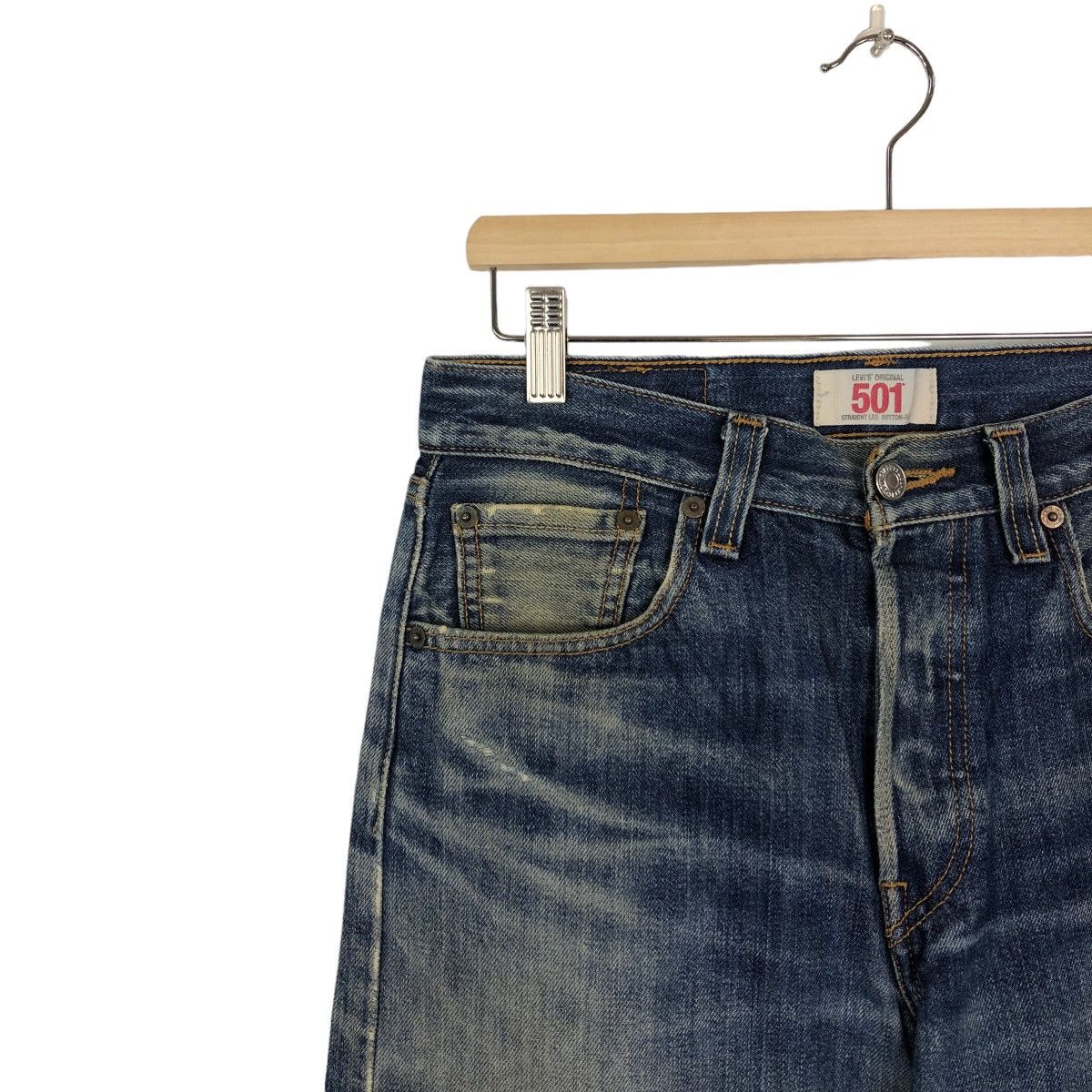 Levi's VINTAGE LEVI’ S ORIGINAL 501 DENIM STRAIGHT CUT Size US 30 / EU 46 - 5 Thumbnail