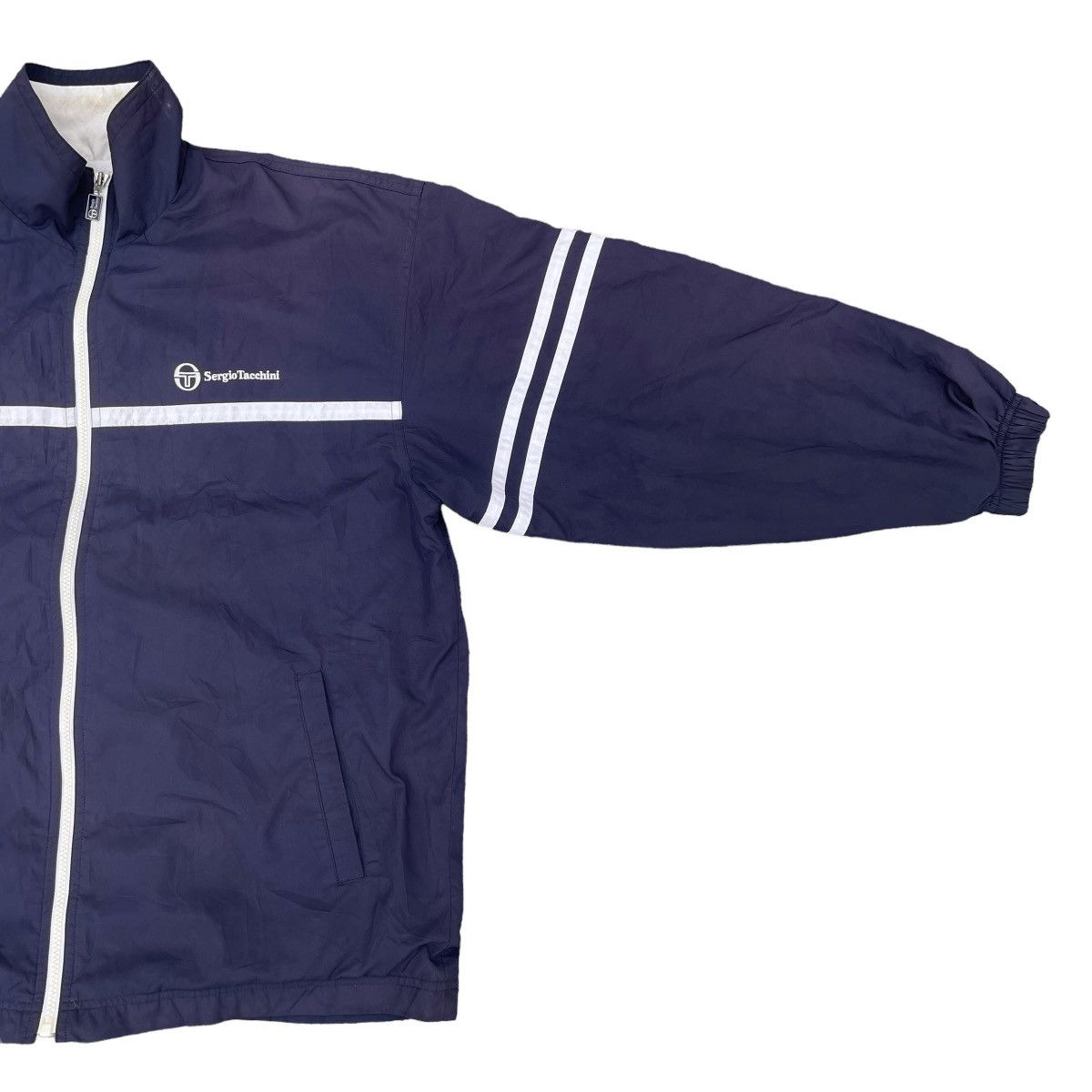Sergio Tacchini × Vintage VINTAGE SERGIO TACCHINI EMBROIDERED SPELL OUT JACKET Size US L / EU 52-54 / 3 - 4 Thumbnail