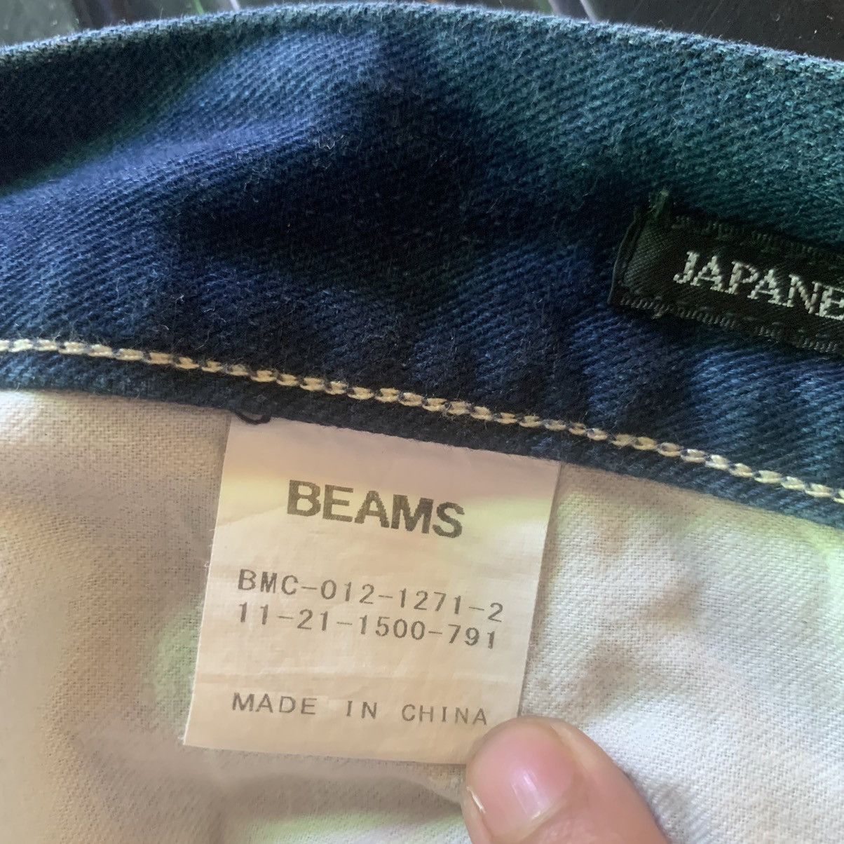 Beams Plus X110 BEAMS JAPANESE FABRIC BLUE INDIGO DENIM Size US 35 - 6 Thumbnail