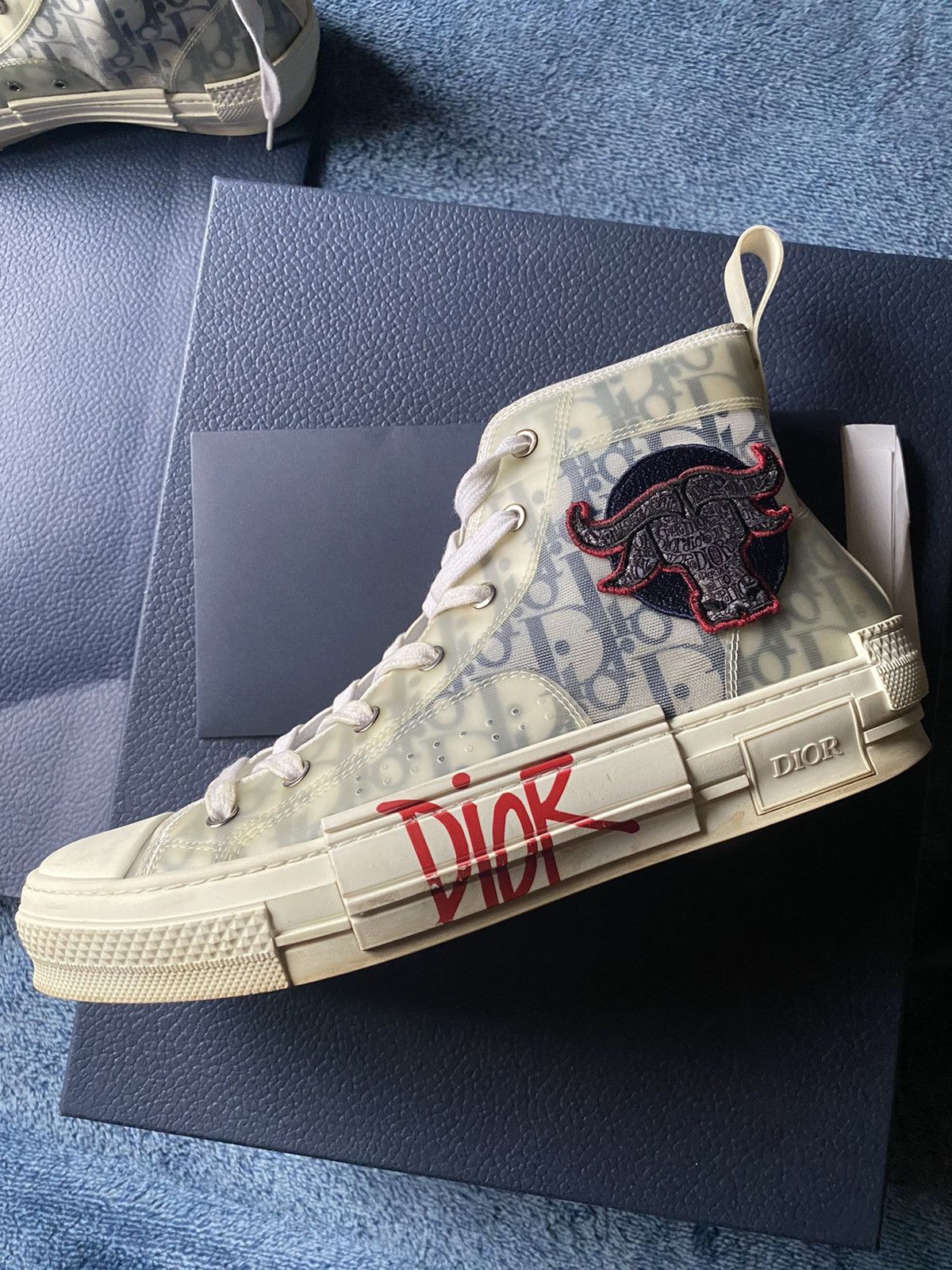 Dior Dior x Shawn Stussy B23 Oblique Sneakers High Top | Grailed