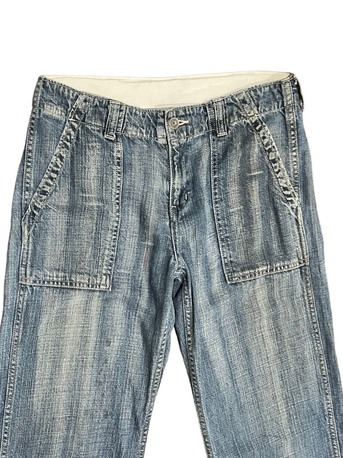 Japanese Brand × Johnbull John Bull 90s Distressed Fatigue Baker Army Style Jeans Size US 30 / EU 46 - 4 Thumbnail