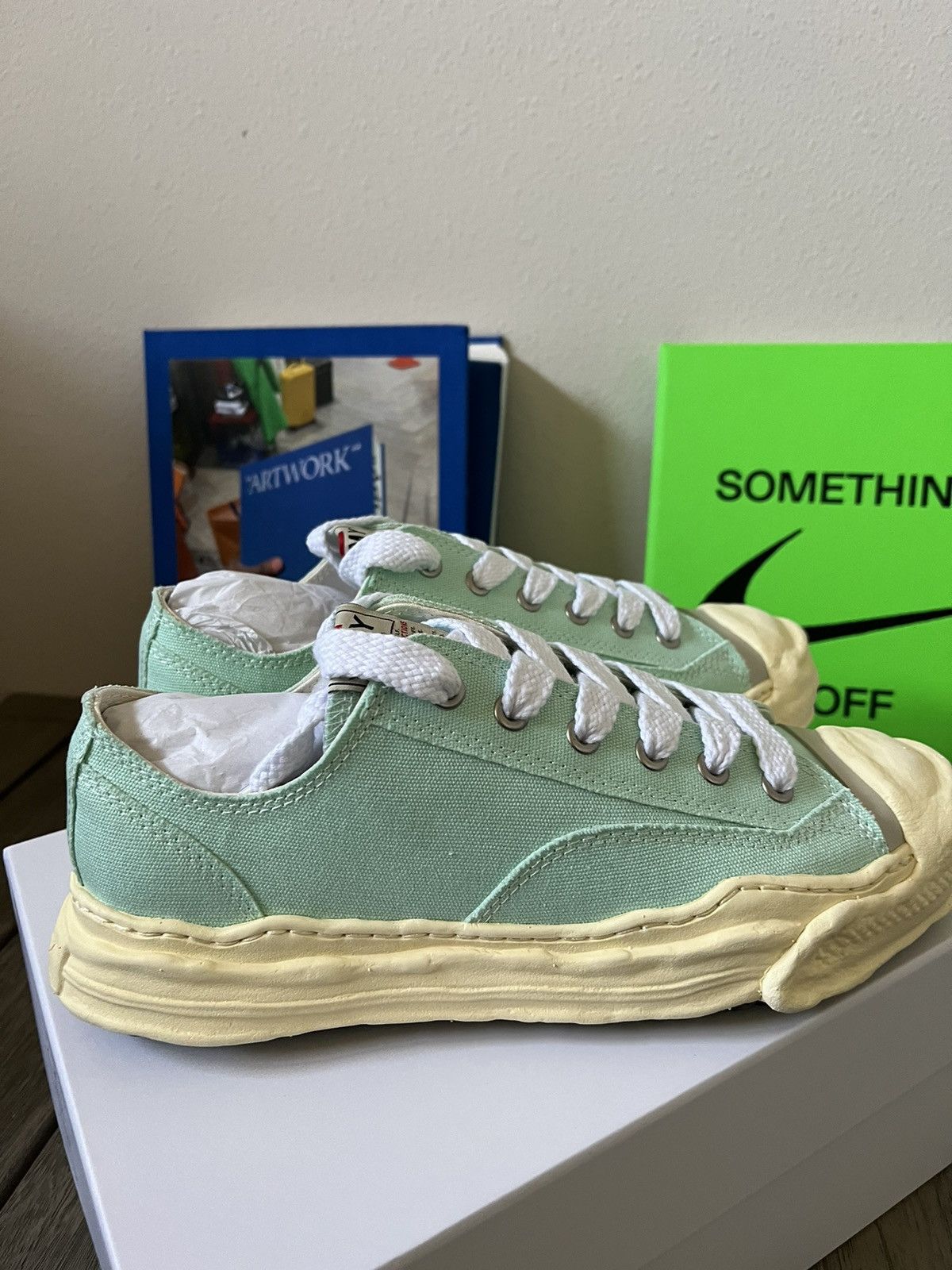 Maison MIHARA YASUHIRO Maison Mihara Yasuhiro Canvas Aged OG Sole Cap Shoes Size US 12 / EU 45 - 7 Thumbnail