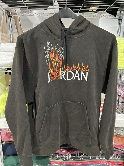 Mj travis scott fleece hoodie black sale