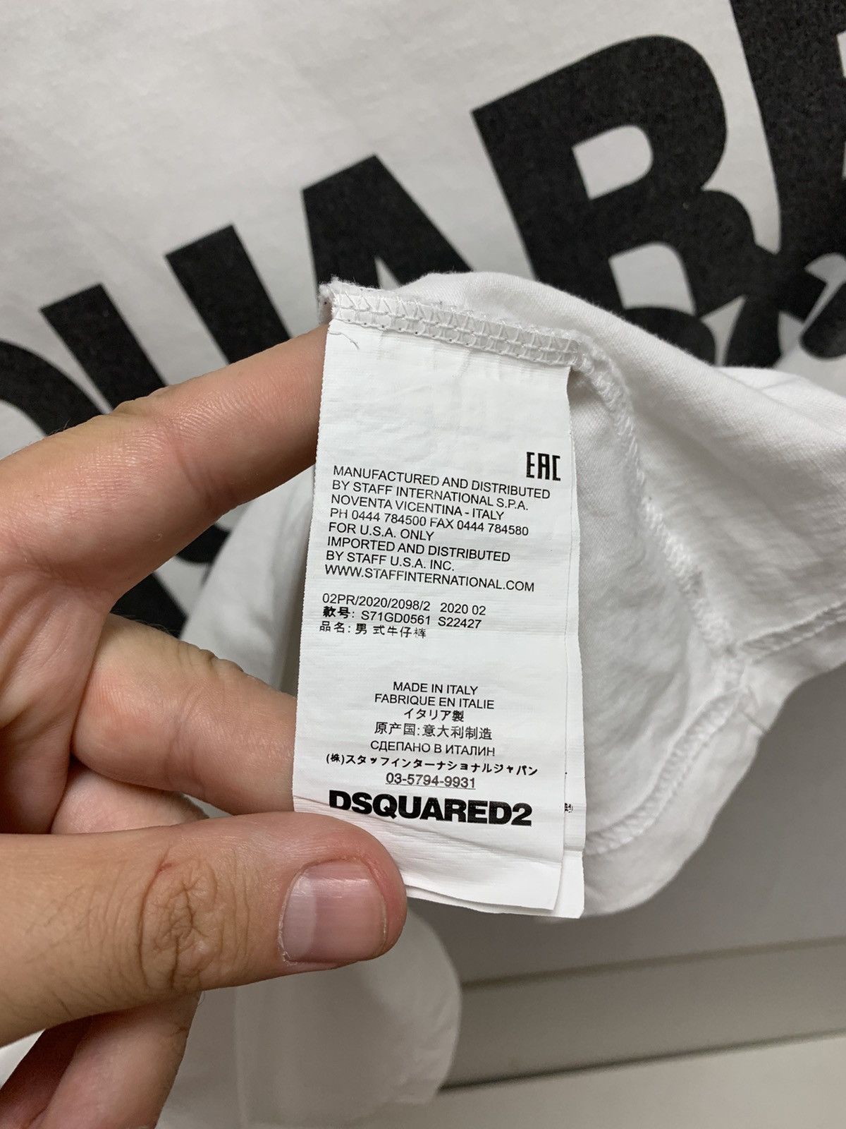 Dsquared2 Dsquared dsquared 2 big logo white t-shirt Xl s Size US XL / EU 56 / 4 - 4 Thumbnail