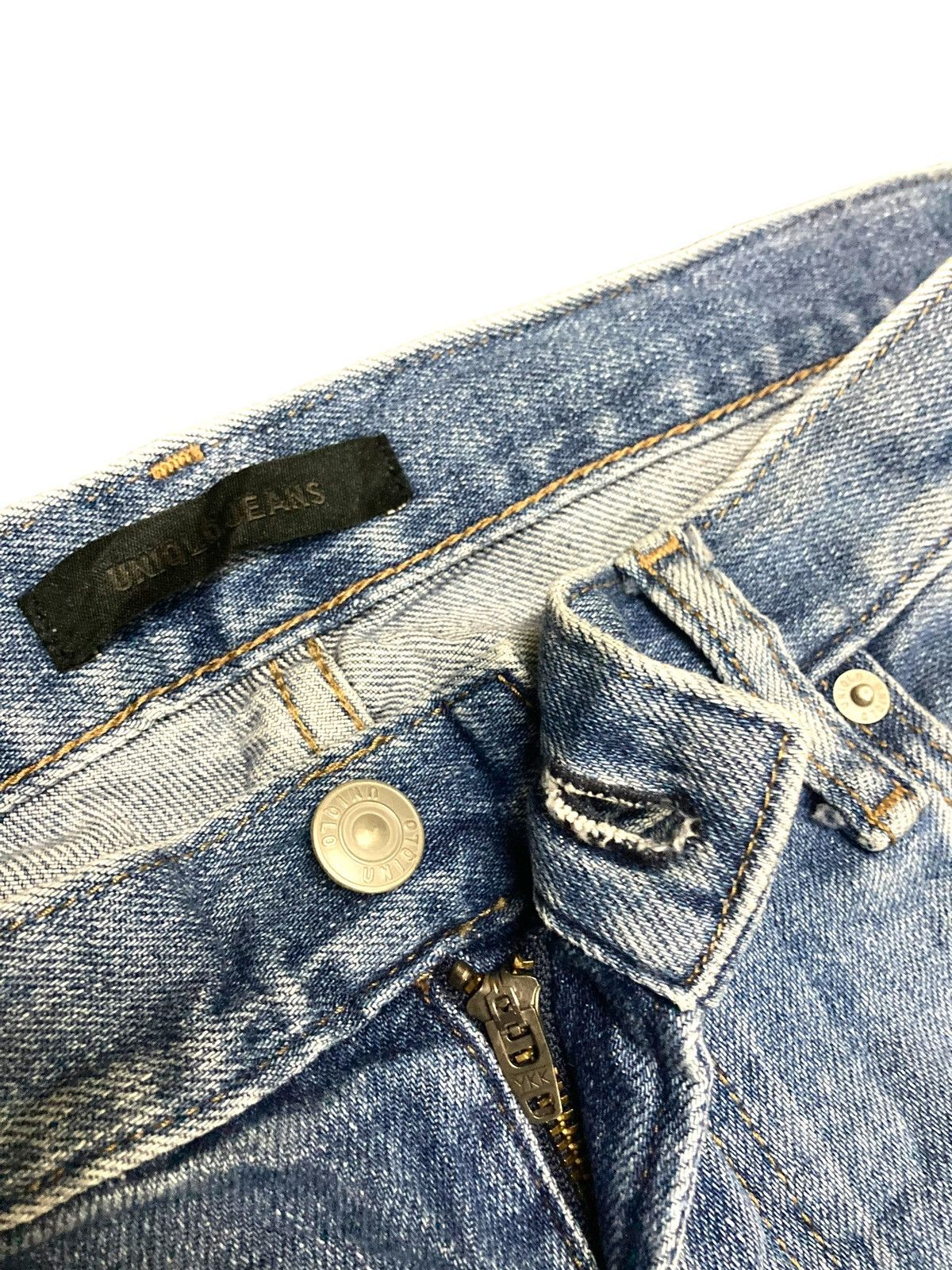 Jun Takahashi × Uniqlo × Vintage Vintage 90s Japan Distressed Denim Size US 31 - 9 Thumbnail