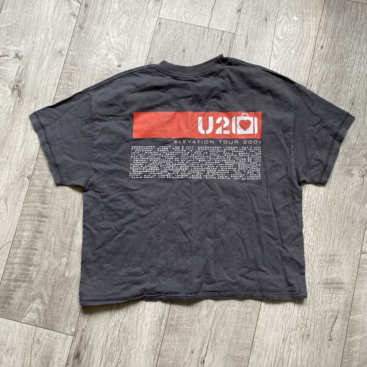 Band Tees VINTAGE U2 BAND ELEVATION TOUR AMERICAN APPAREL CROP T SHIRT Size US L / EU 52-54 / 3 - 2 Thumbnail