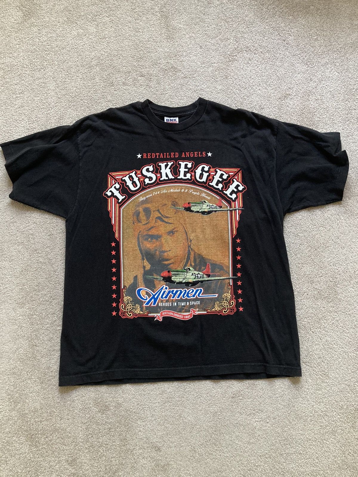 Vintage Vintage Tuskegee Airmen Graphic T-Shirt Size US XXL / EU 58 / 5 - 1 Thumbnail