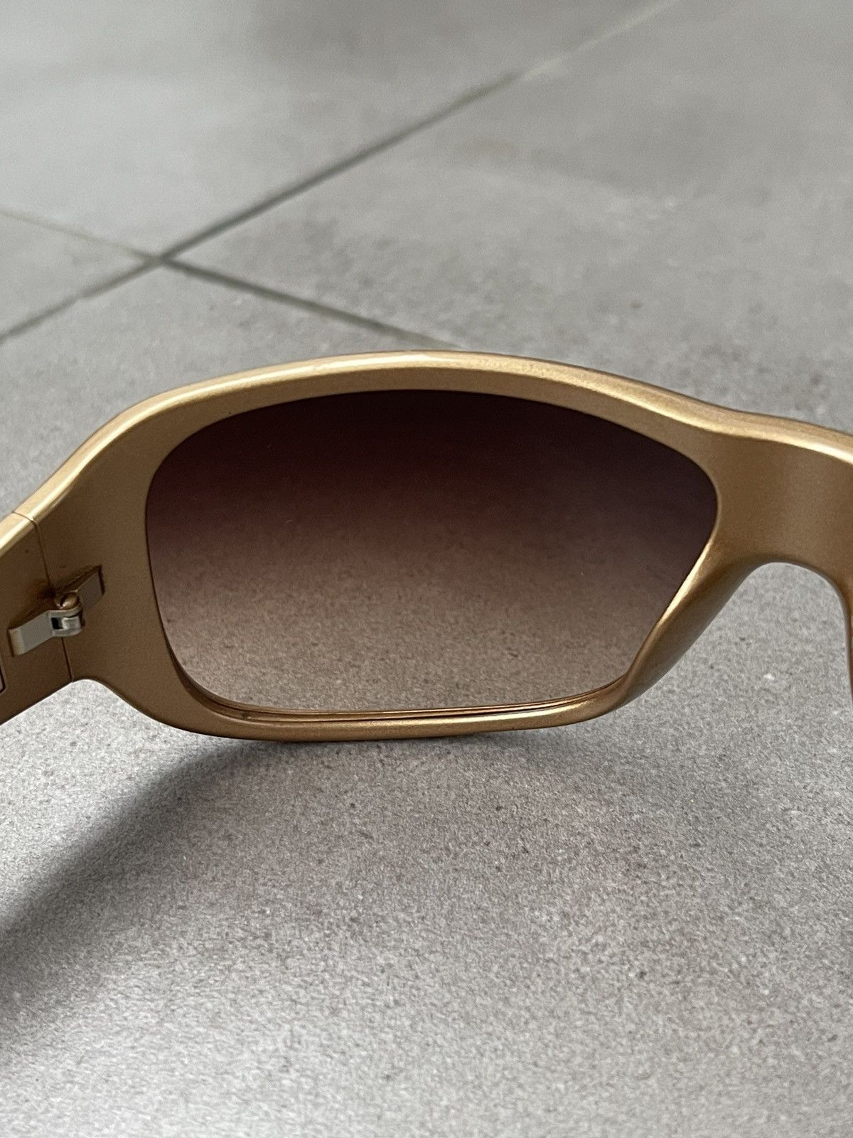 Prada !DS! Miu Miu SMU08H 7PO-7K1 Shiny Gold Sunglasses Size ONE SIZE - 11 Thumbnail