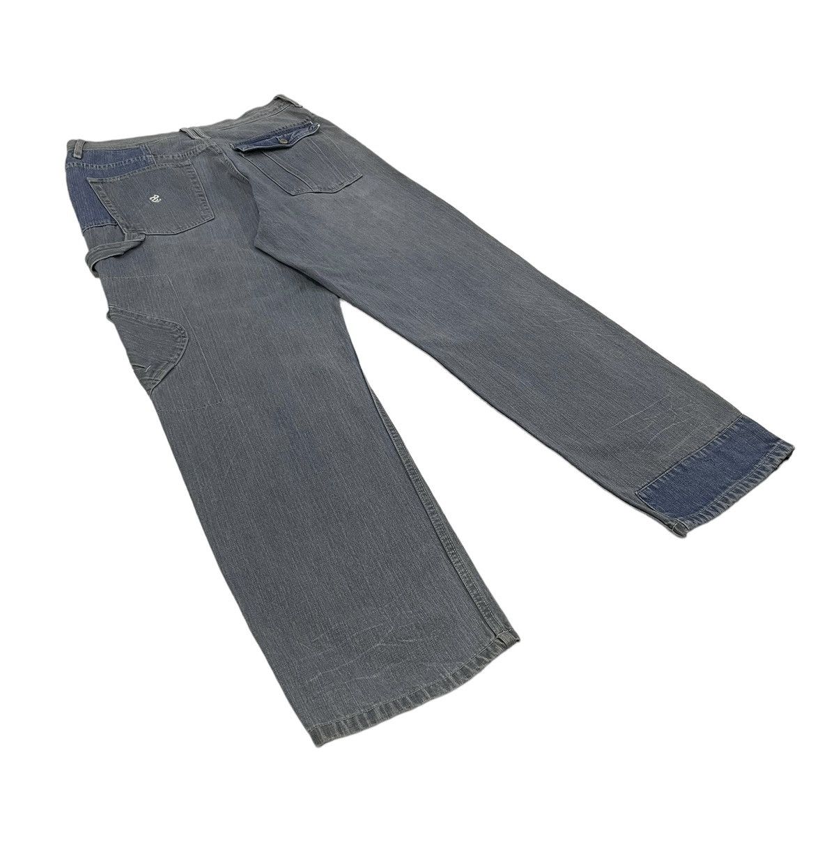 JNCO Vintage Rocawear Baggy Carpenter Patchwork Embroidery Logo Size US 36 / EU 52 - 6 Thumbnail