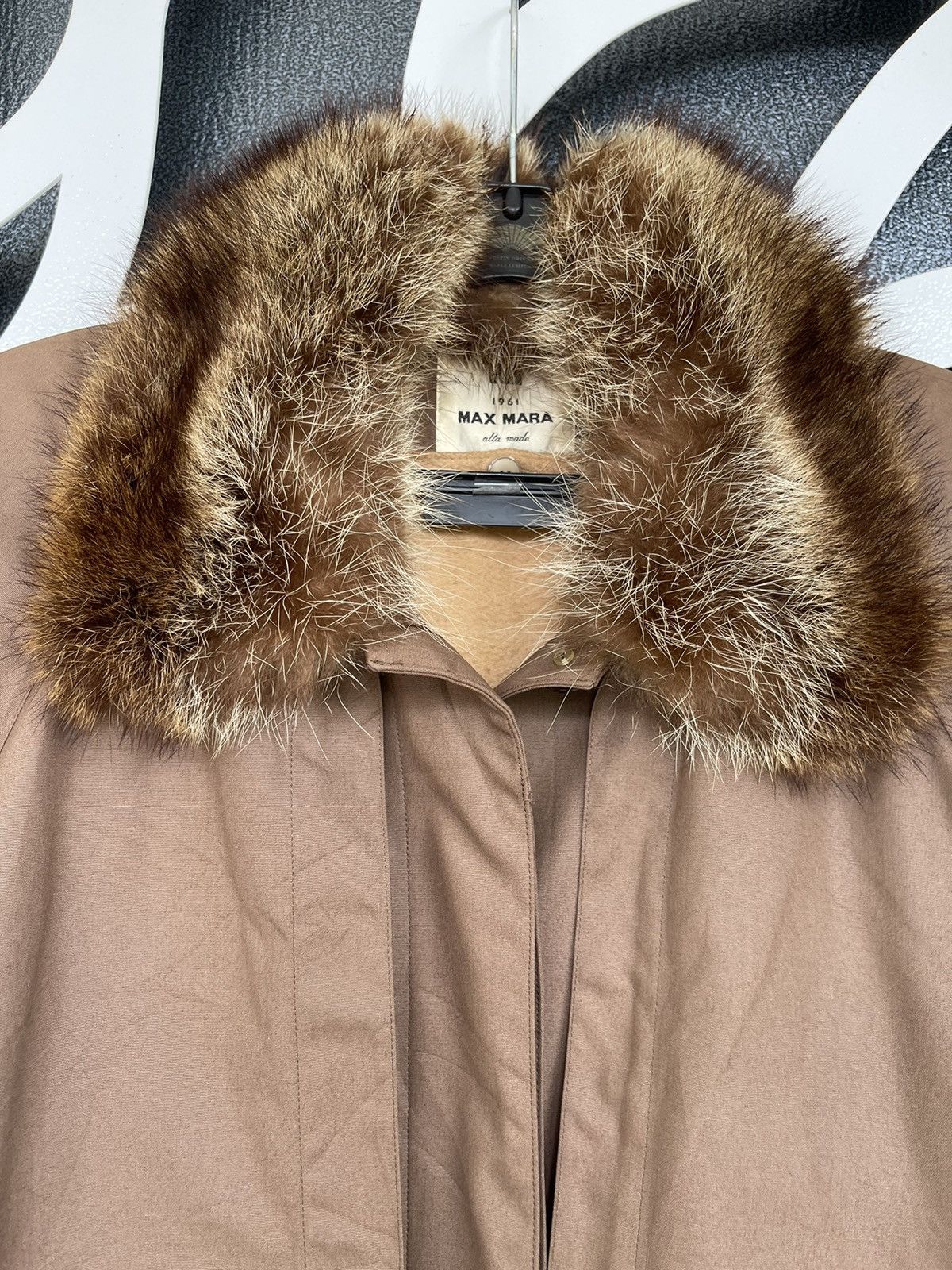 Japanese Brand × Max Mara VINTAGE MAX MARA FAUX FUR COLLAR OVER JACKET Size L / US 10 / IT 46 - 14 Thumbnail