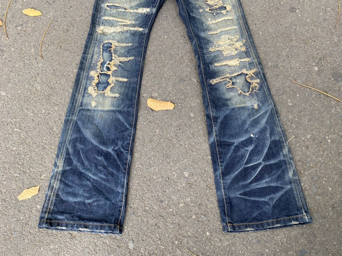 JACKROSE Insane Distressed Painter Bootcut Jeans Size US 33 - 4 Thumbnail