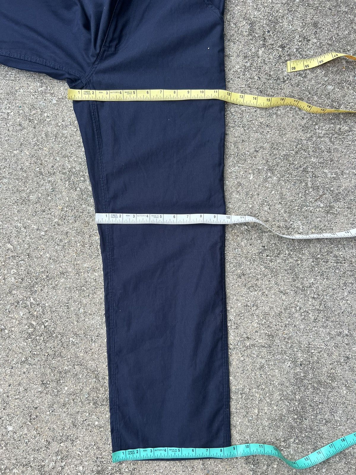 A.P.C. Vintage 2000s A.P.C. Striped Indigo Cropped Work Pant Size US 29 - 4 Thumbnail