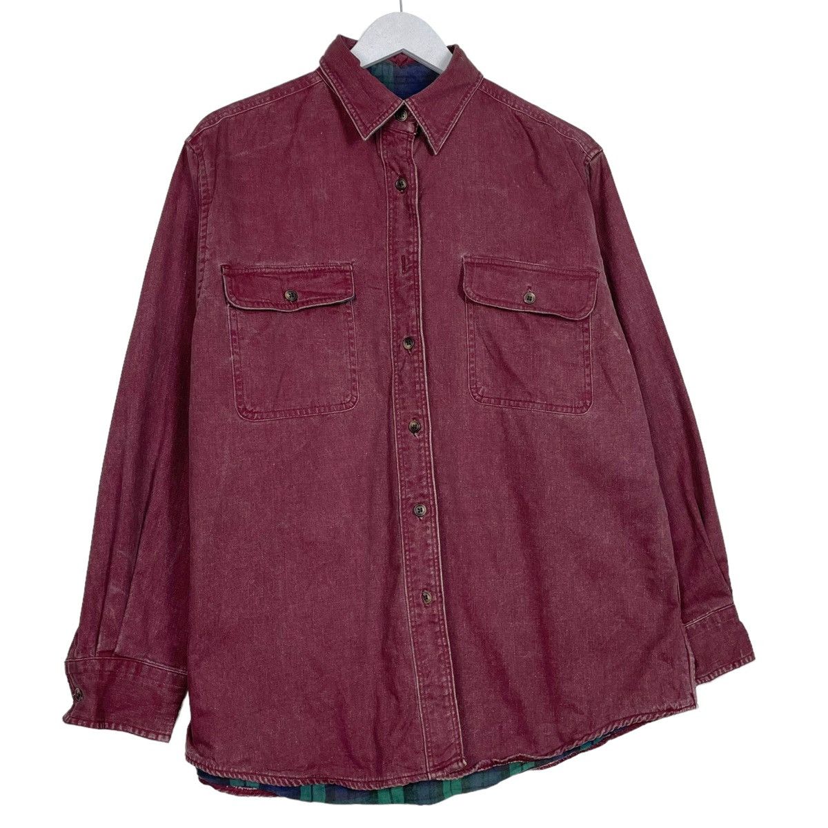 L.L. Bean × Vintage 💥VINTAGE LL BEAN USA BUTTON WORKER SHIRT JACKET Size US M / EU 48-50 / 2 - 3 Thumbnail