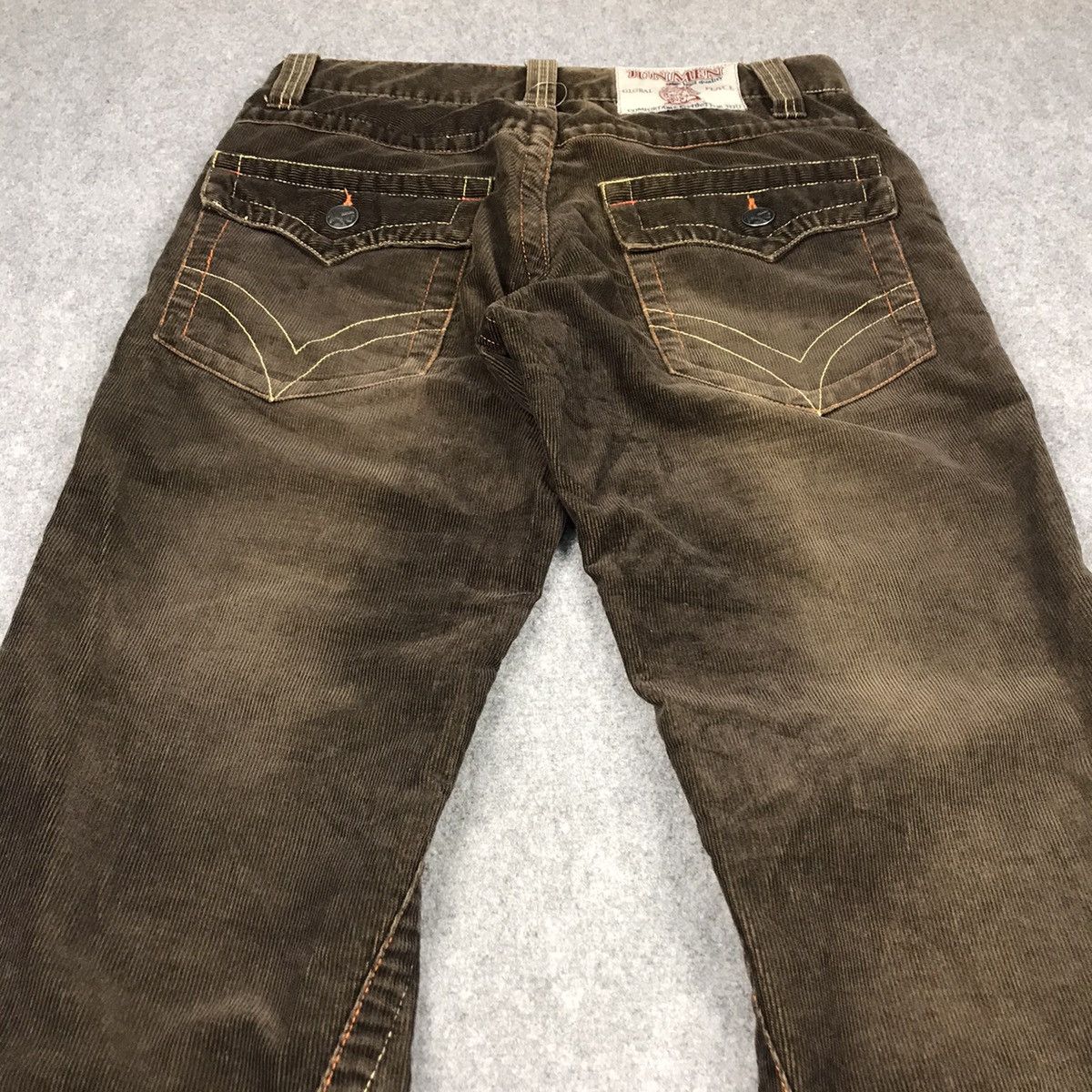 Japanese Brand FLARED CORDUROY🔥JUN MEN BROWN BOOTCUT PANTS Size US 30 / EU 46 - 12 Thumbnail