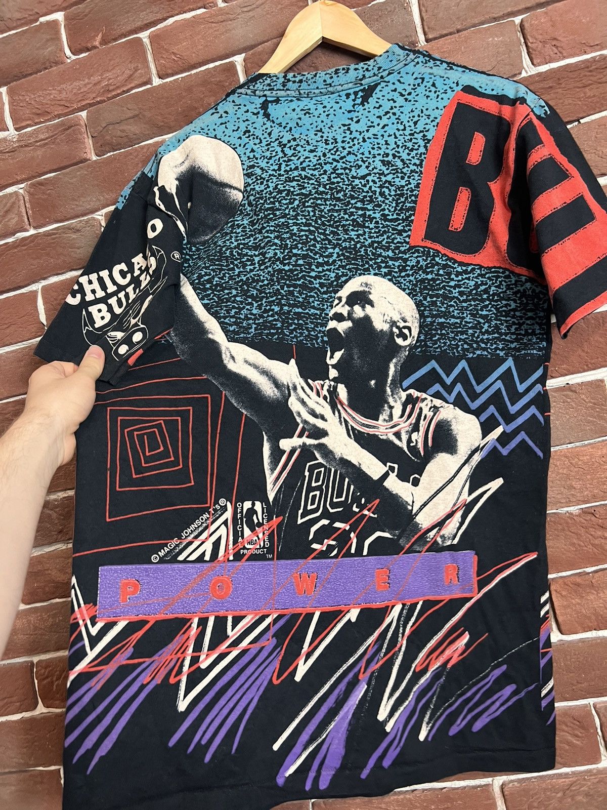 NBA Vintage 90s Magic Michael Jordan Chicago Bulls AOP NBA Tee Size US L / EU 52-54 / 3 - 4 Thumbnail