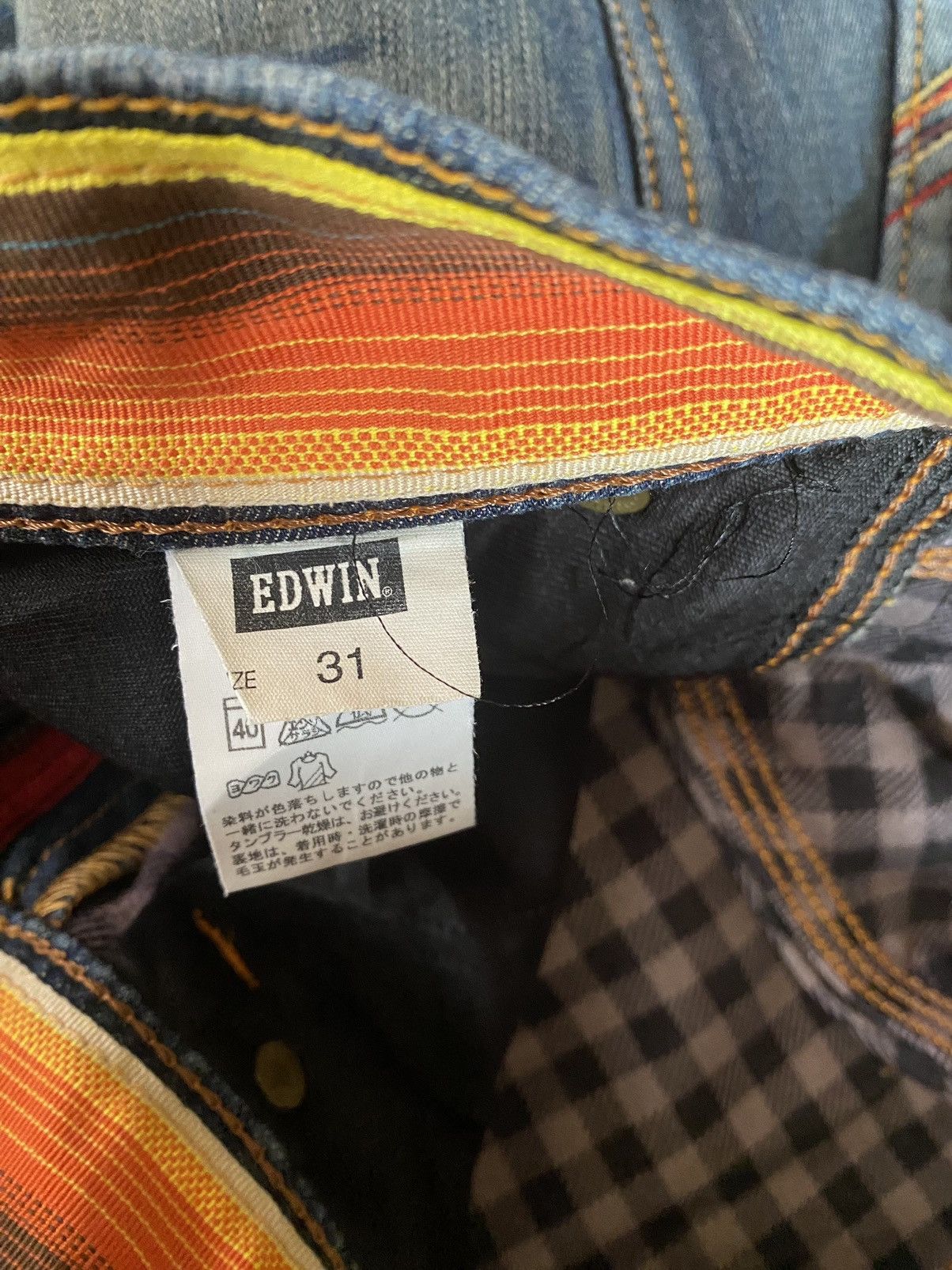 Edwin Vintage Edwin 503 Blue Trip Size US 32 / EU 48 - 15 Thumbnail