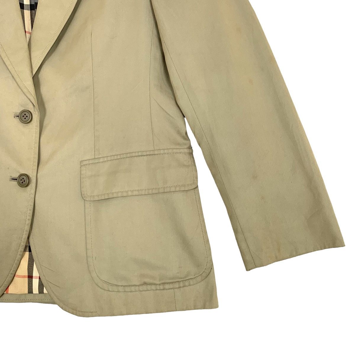 Burberry Vintage Burberry White Tags Nova Check Blazer Jacket Size US S / EU 44-46 / 1 - 6 Thumbnail