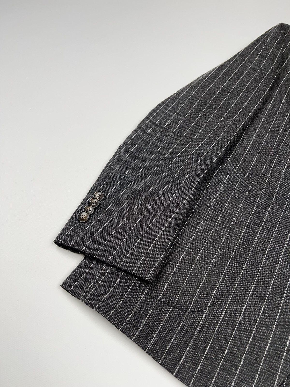 Suitsupply Suitsupply Striped Wool Havana Patch Traveler Blazer Jacket Size 40R - 4 Thumbnail