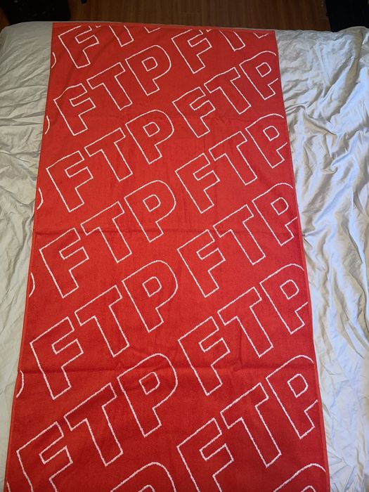 Fuck The Population Ftp All Over Outline Logo Towel Grailed