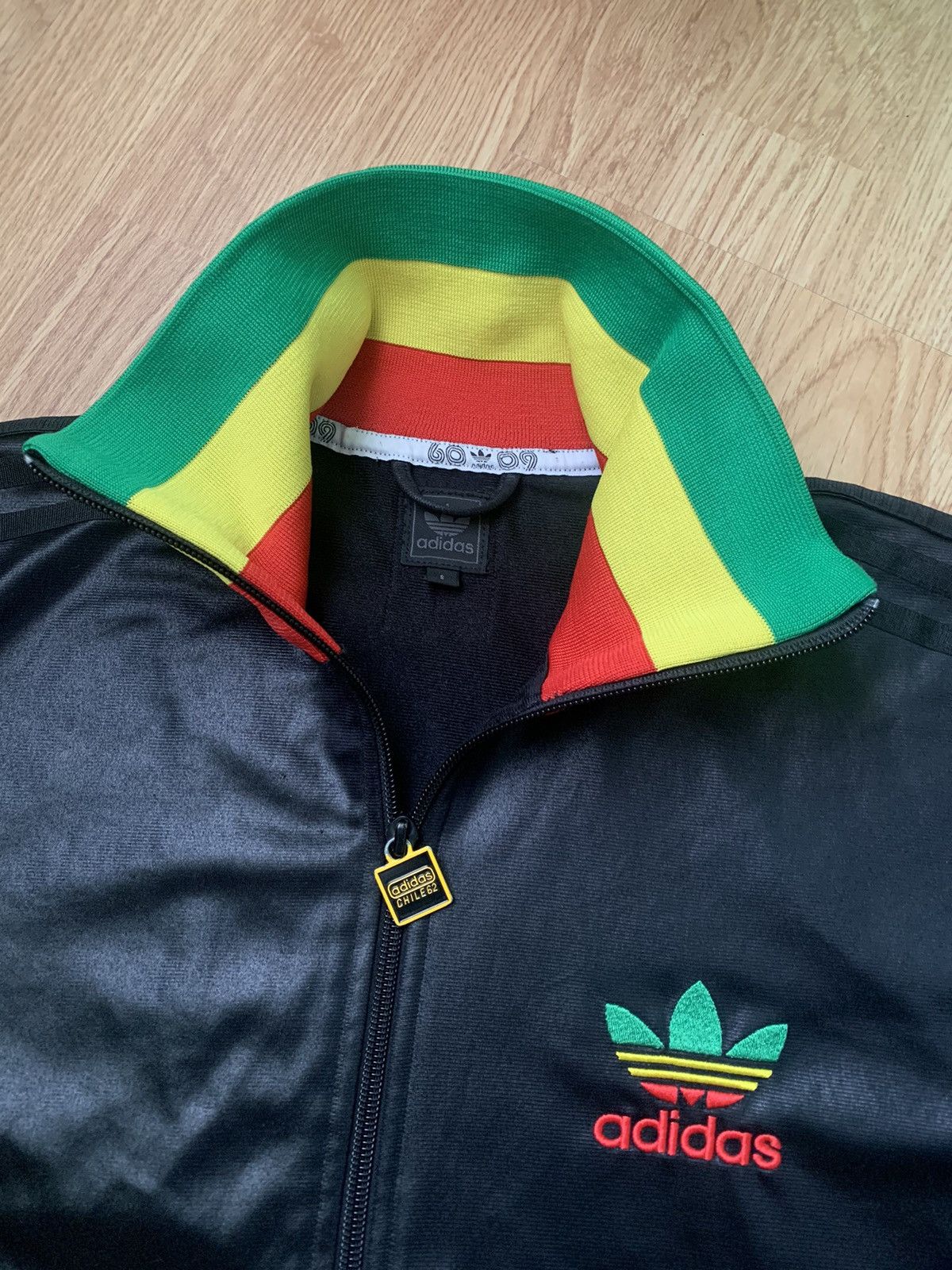 Adidas × Streetwear × Vintage Rare 🖤Adidas Chile 62 Rasta Jamaica Track ...