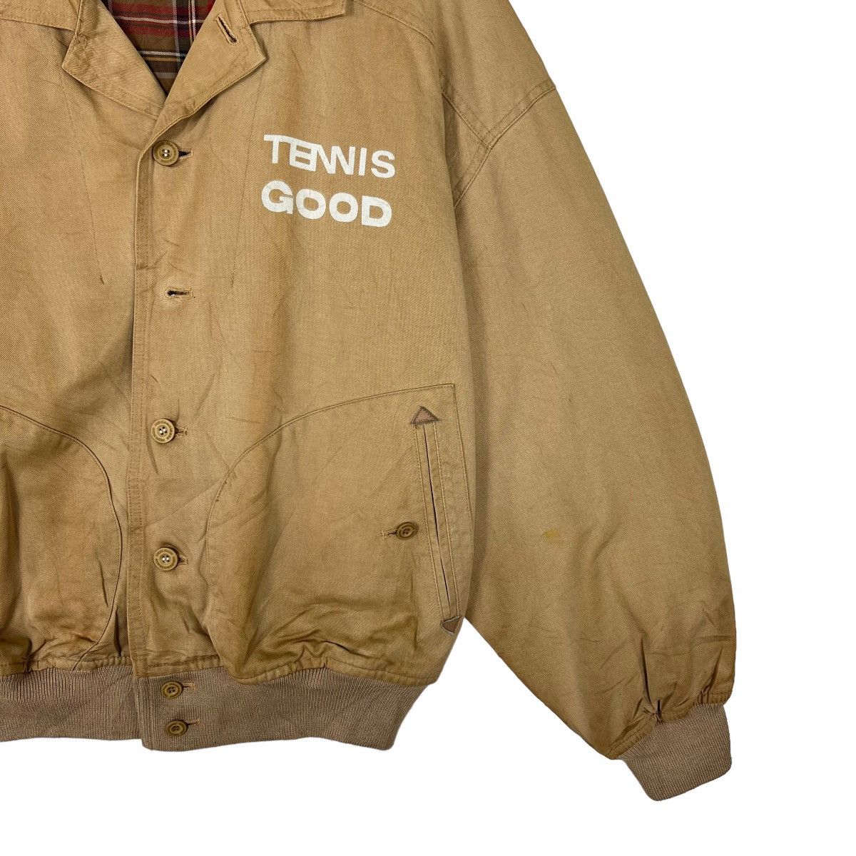 Japanese Brand 🔥 MADEMOISESELLE NON NON TENNIS GOOD BUTYON BOMBER JACKET Size US M / EU 48-50 / 2 - 5 Thumbnail