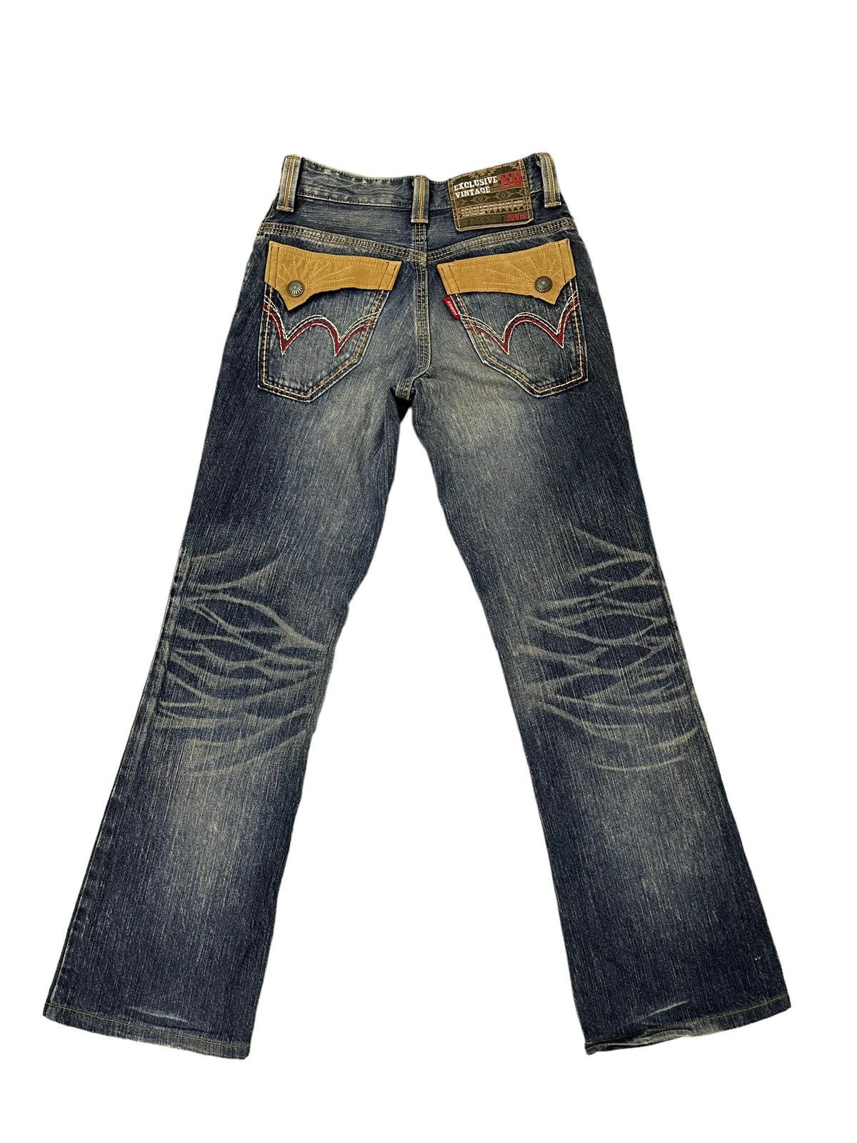 Edwin Flare Jeans Edwin Japan Distress Faded Boot Cut 6🟦0 Size US 28 / EU 44 - 11 Thumbnail