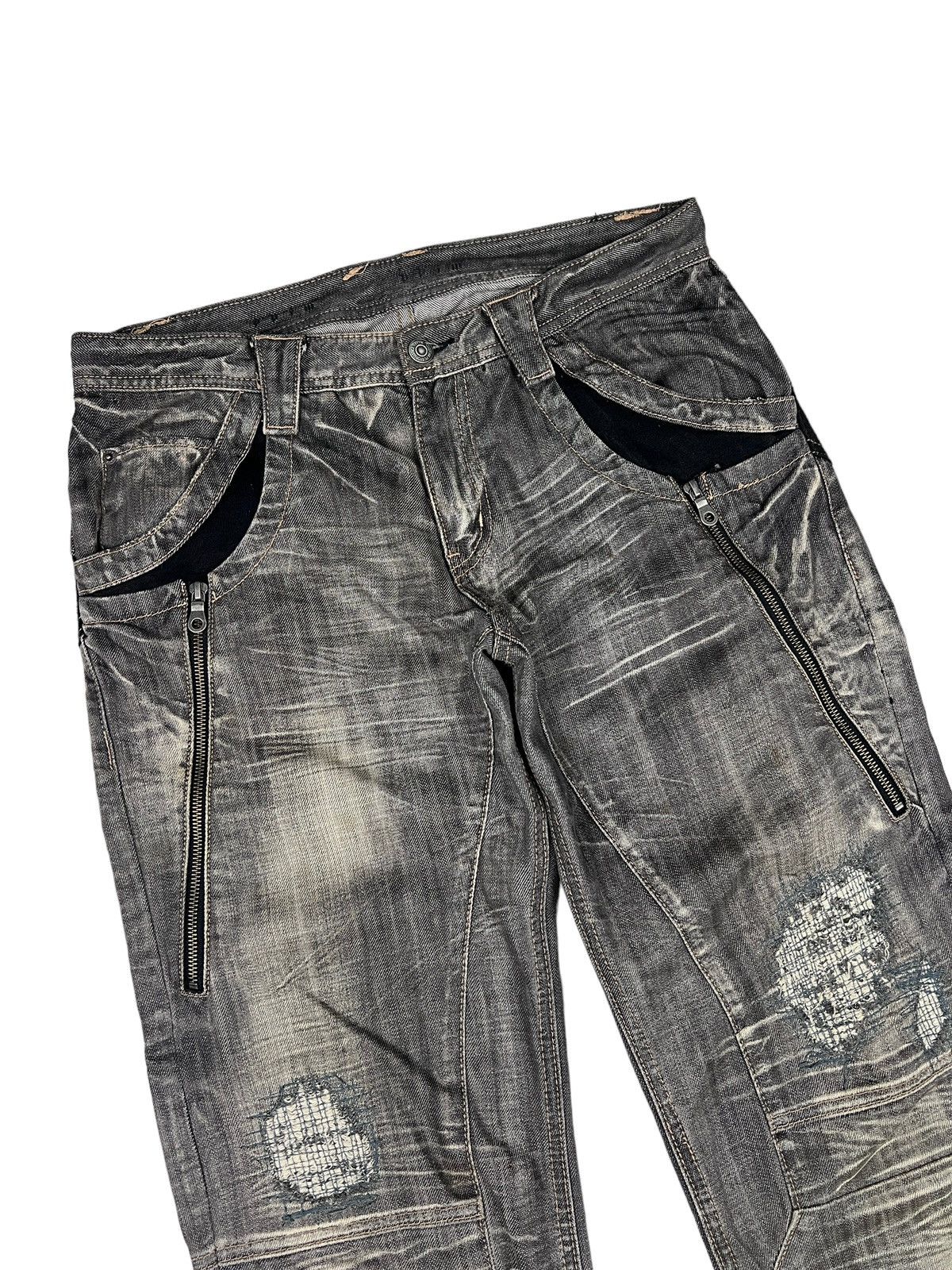 PPFM PPFM Side Zipper Distressed Denim Size US 34 / EU 50 - 4 Thumbnail