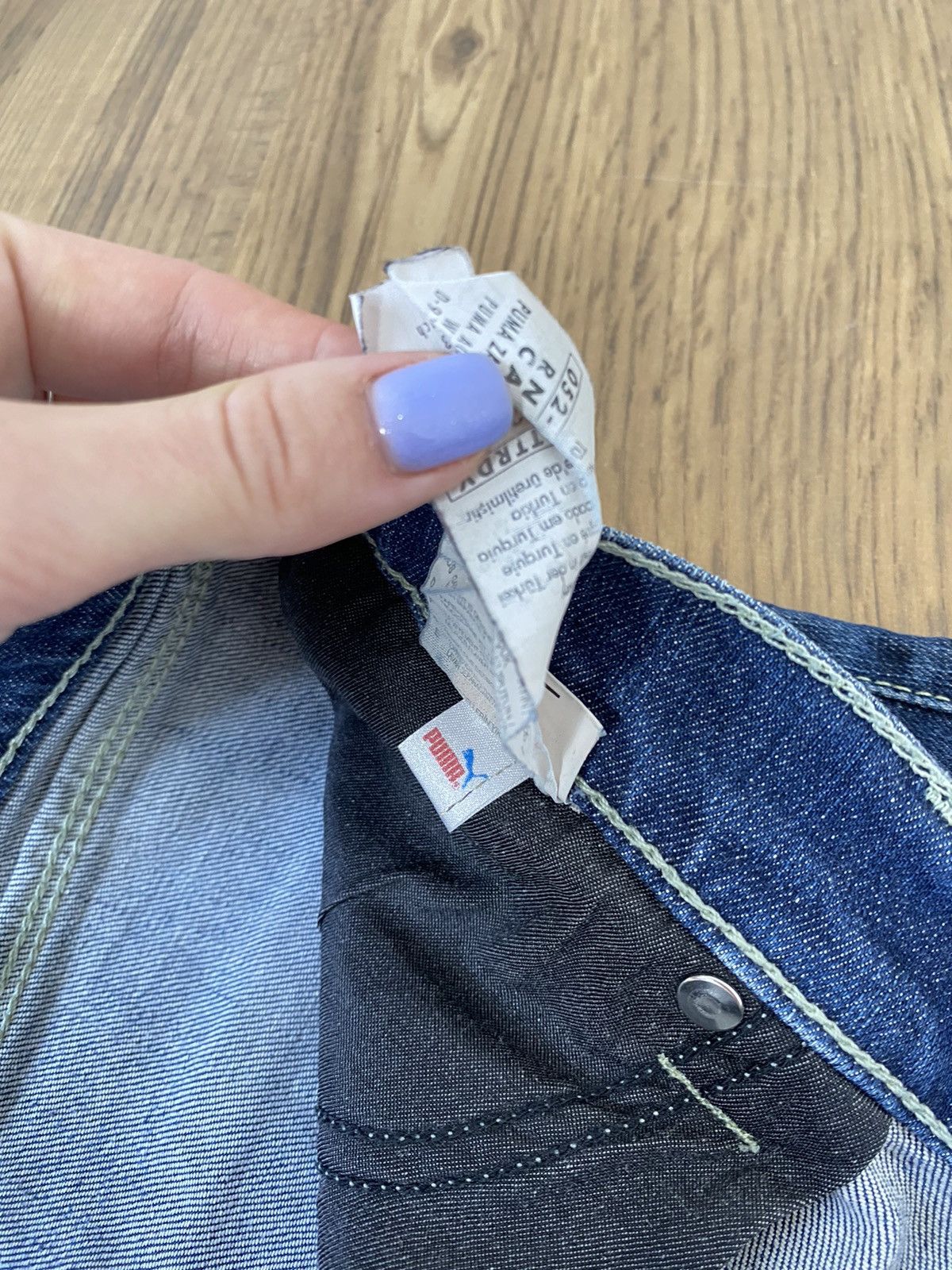 Evisu × Puma EVISU x PUMA - RARE JEANS MINI SKIRT Size 32" / US 10 / IT 46 - 7 Thumbnail