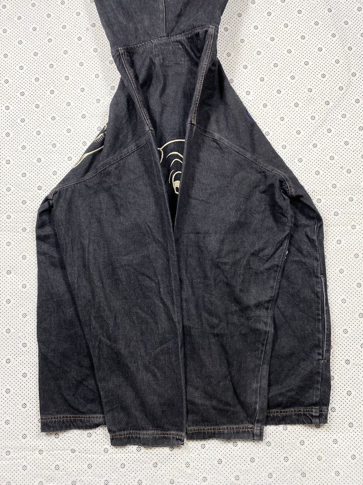 Japanese Brand Denim Zip Up Hoodie Jacket By Galfy Size US XL / EU 56 / 4 - 6 Thumbnail