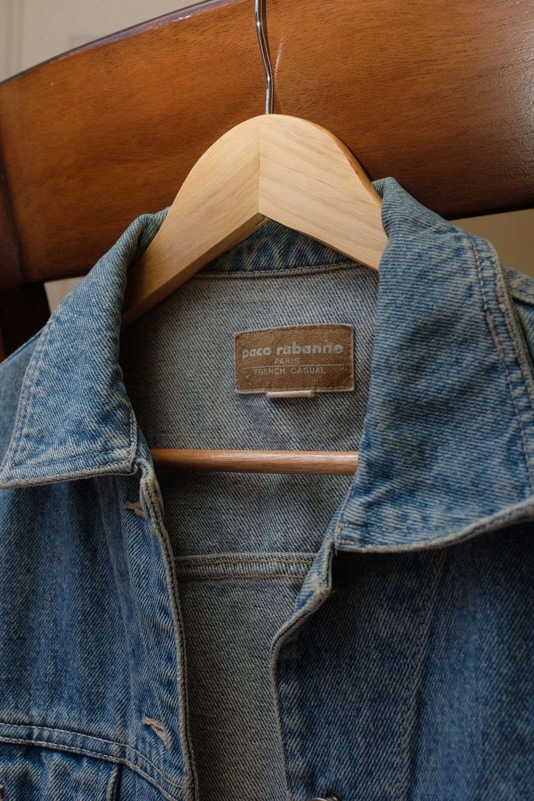 Vintage Paco Rabanne Paris Denim Jacket - 90s