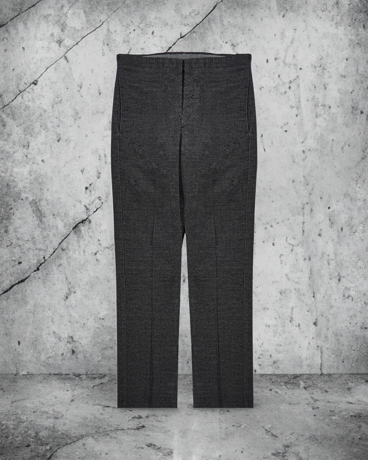 image of Carol Christian Poell Wool Trousers - Aw07 “Disjointed” in Grey, Men's (Size 28)
